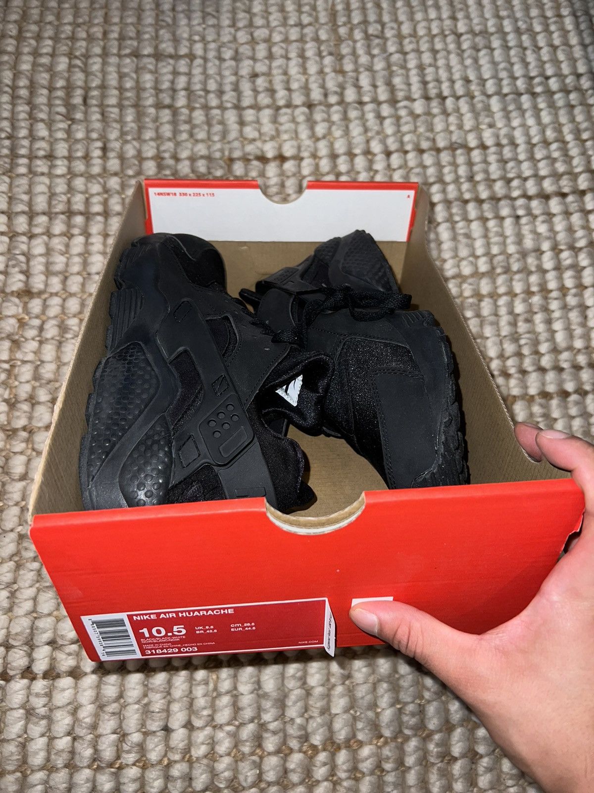 Nike Black Nike Hurache Size US 10.5 / EU 43-44 - 5 Thumbnail