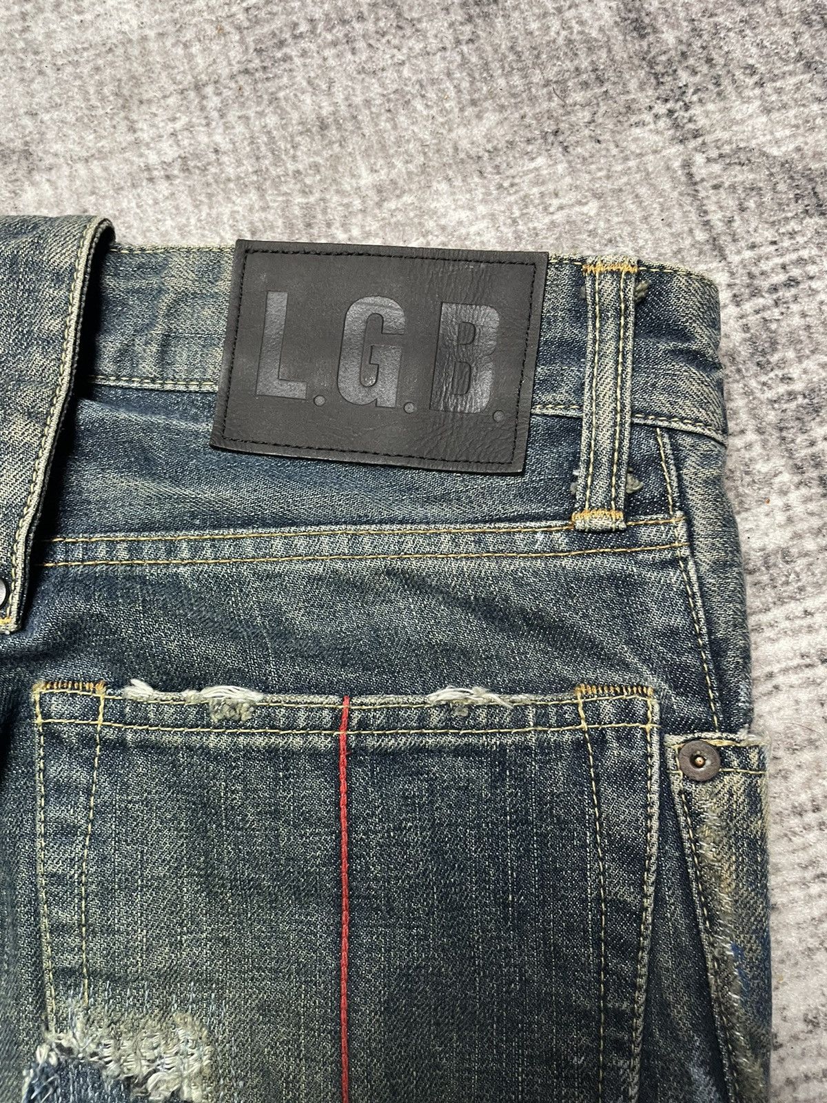 Le Grande Bleu (L.G.B.) L.G.B. distressed Jeans Size US 28 / EU 44 - 11 Thumbnail
