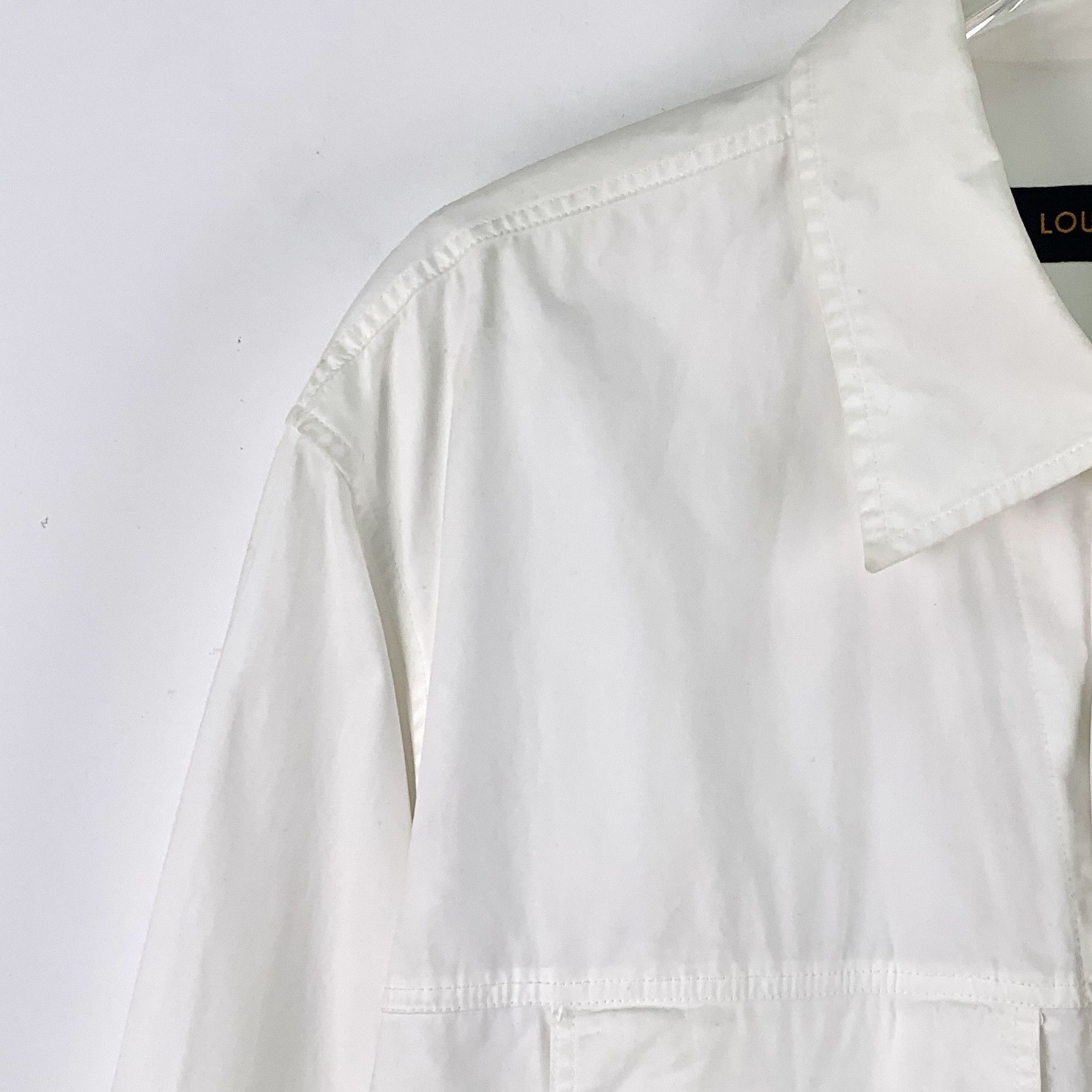 Louis Vuitton Louis Vuitton Cotton Shirt White (L) Size US L / EU 52-54 / 3 - 3 Thumbnail
