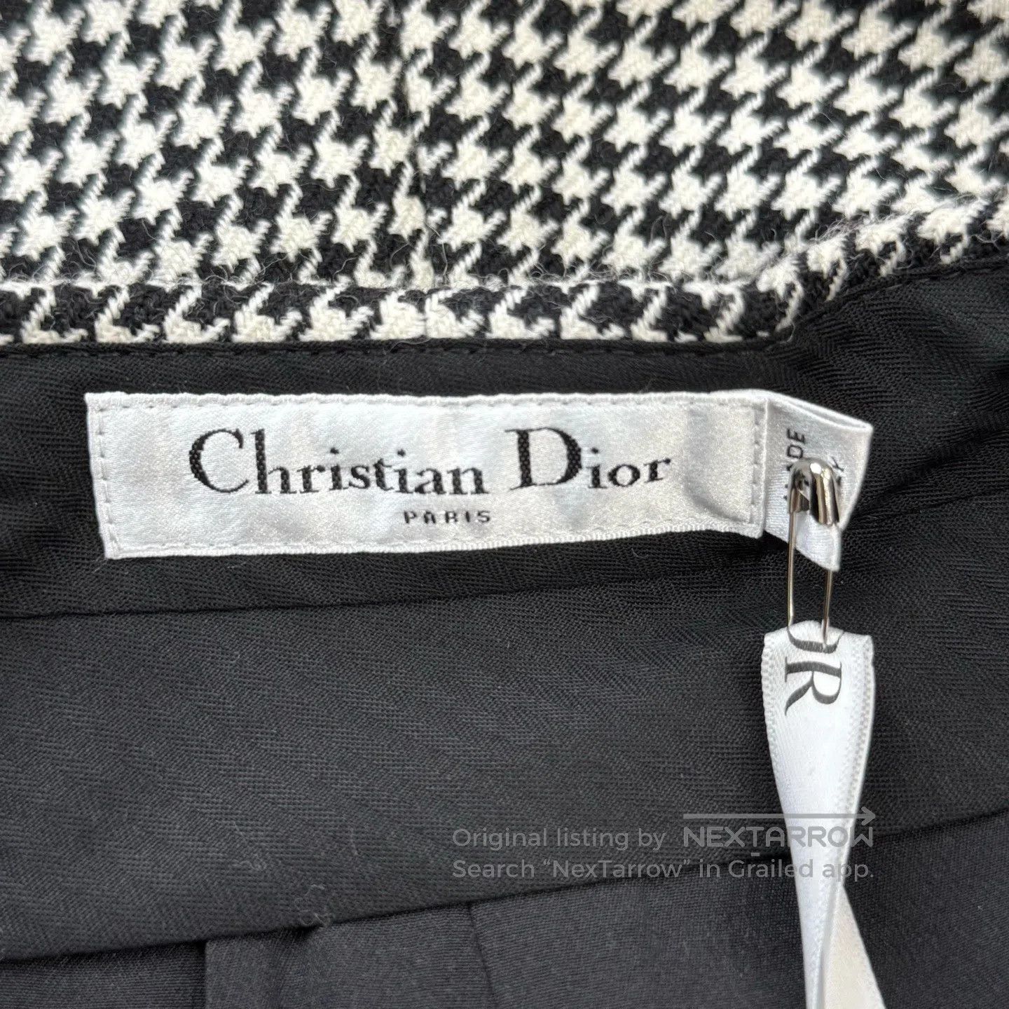 Dior Dior Houndstooth A-Line Short Shorts| Size 33" - 4 Thumbnail