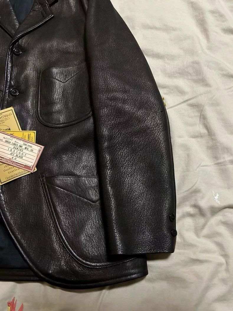 Freewheelers Freewheelers Freewheelers Darius black deerskin leather coa Size US L / EU 52-54 / 3 - 4 Thumbnail