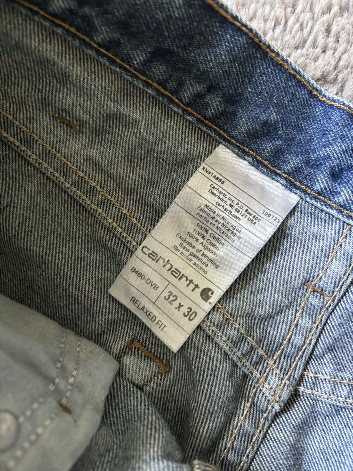 Carhartt × Vintage Carhartt Vintage jeans workwear relaxed denim pants Size US 32 / EU 48 - 10 Thumbnail