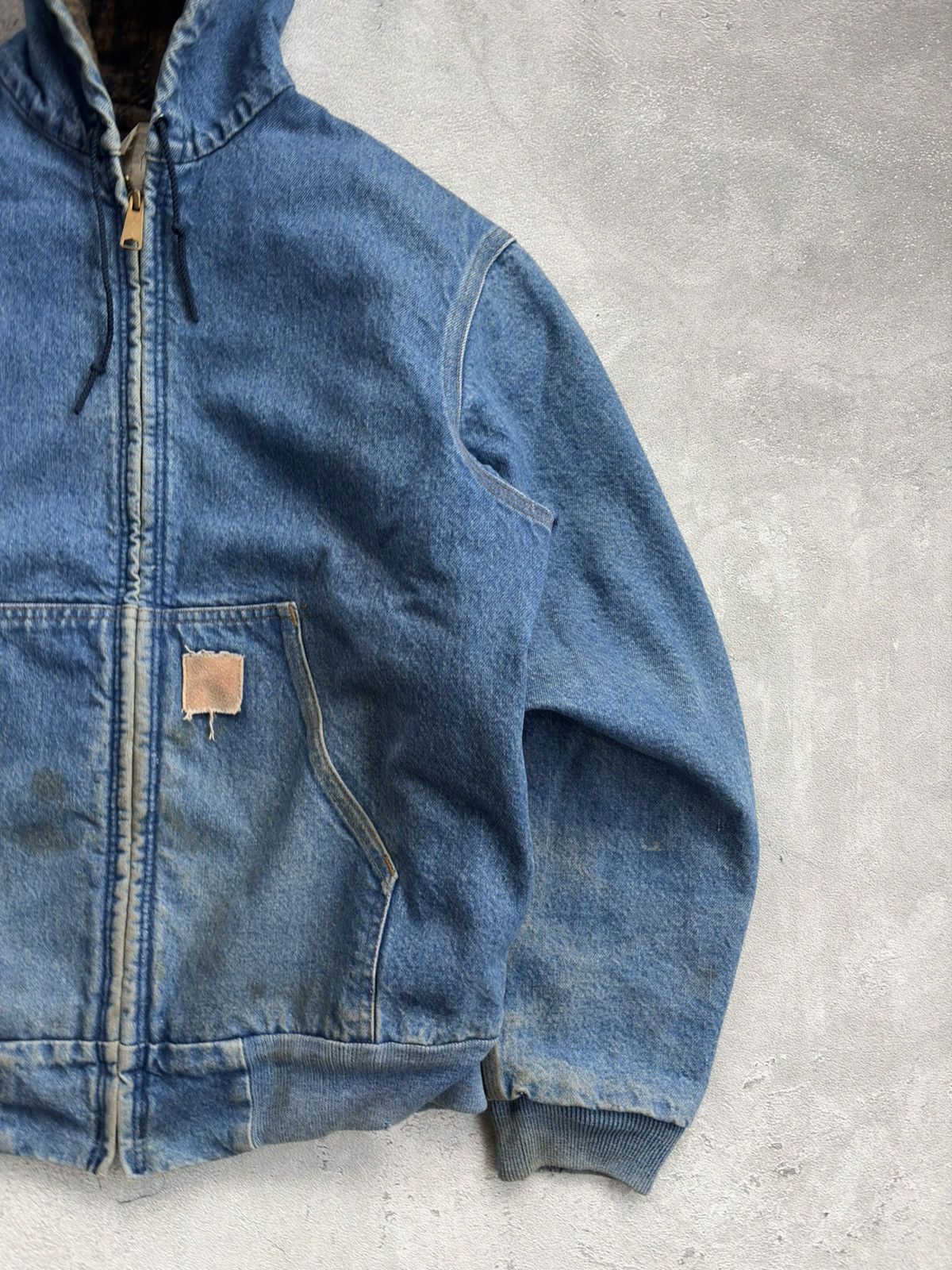 Carhartt VINTAGE FADED CARHARTT ACTIVE DENIM J08 DST JACKET Size US M / EU 48-50 / 2 - 3 Thumbnail