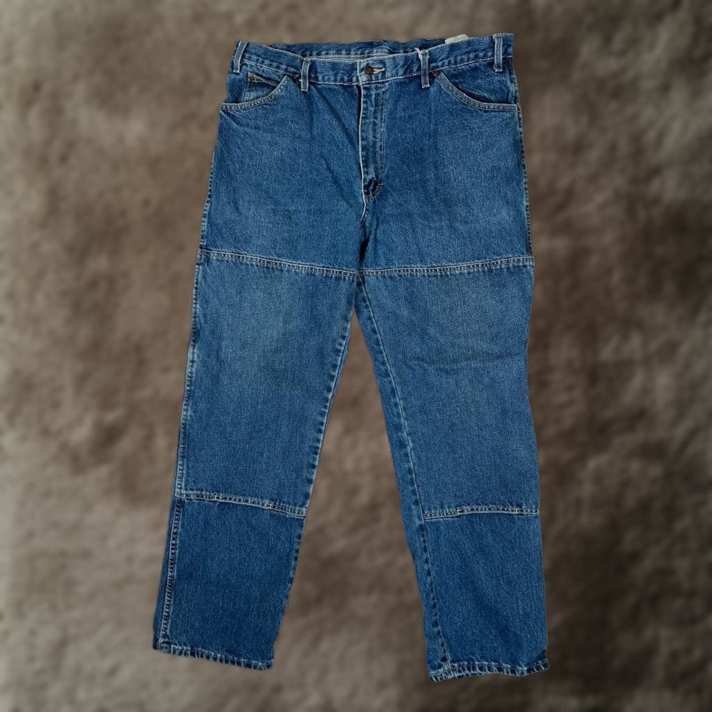 Dickies Dickies Jeans Mens 38x32 Blue Relaxed Straight Denim Work Pants Size US 38 / EU 54 - 1 Thumbnail