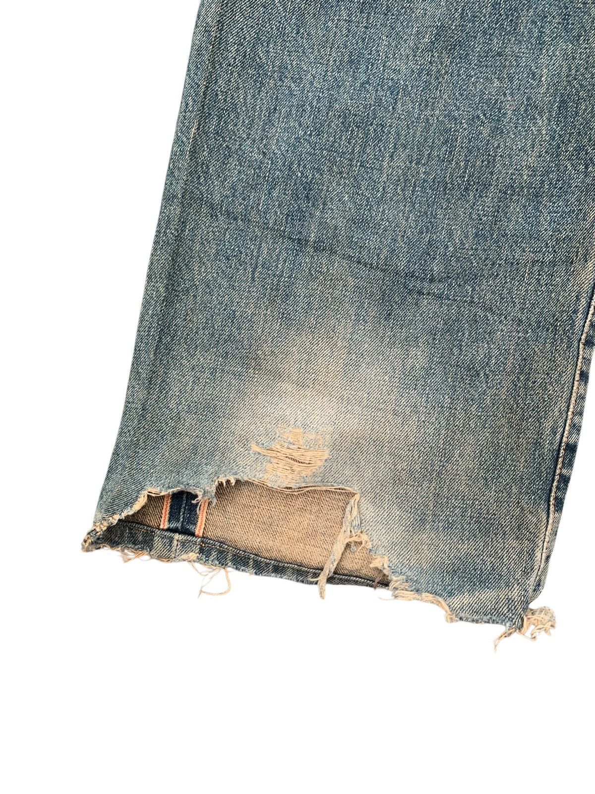 Kapital VINTAGE EDWIN 505 SELVEDGE RUSTY JAPANESE DISTRESSED DENIM Size US 28 / EU 44 - 19 Thumbnail