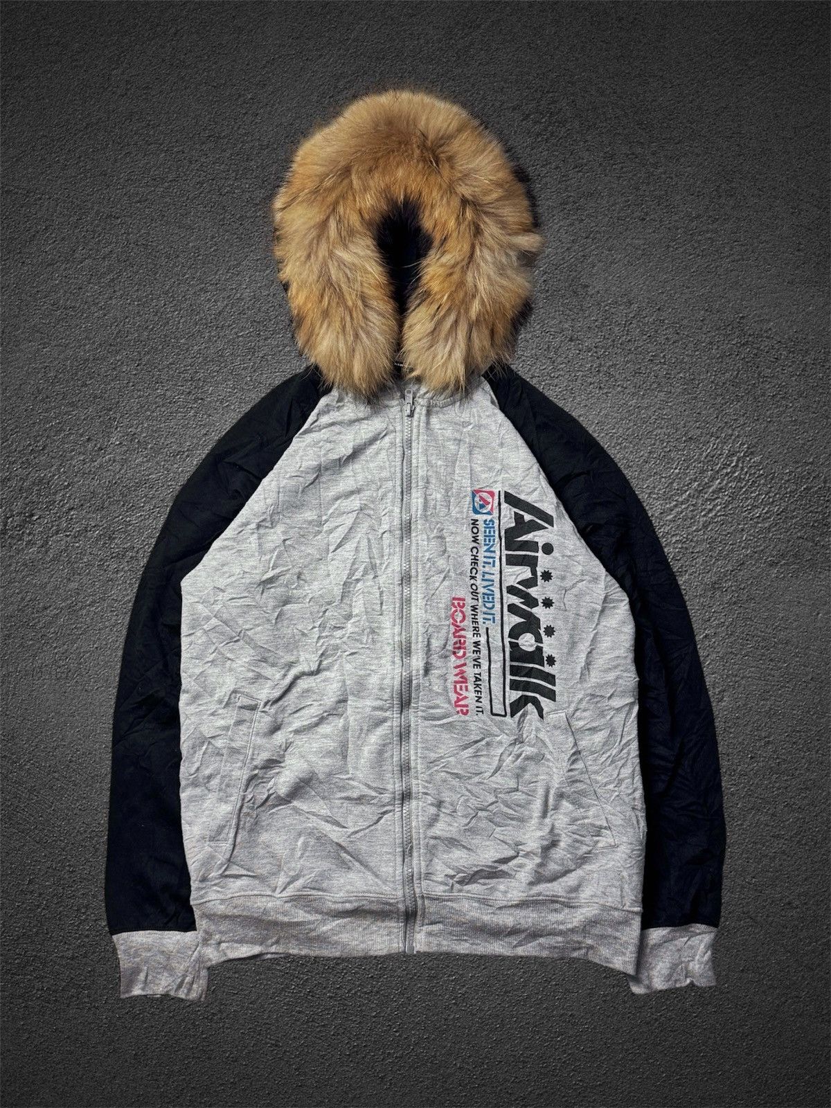 If Six Was Nine × Japanese Brand × Le Grande Bleu (L.G.B.) Fur Hoodie Poem Japanese Airwalk Size US M / EU 48-50 / 2 - 1 Thumbnail