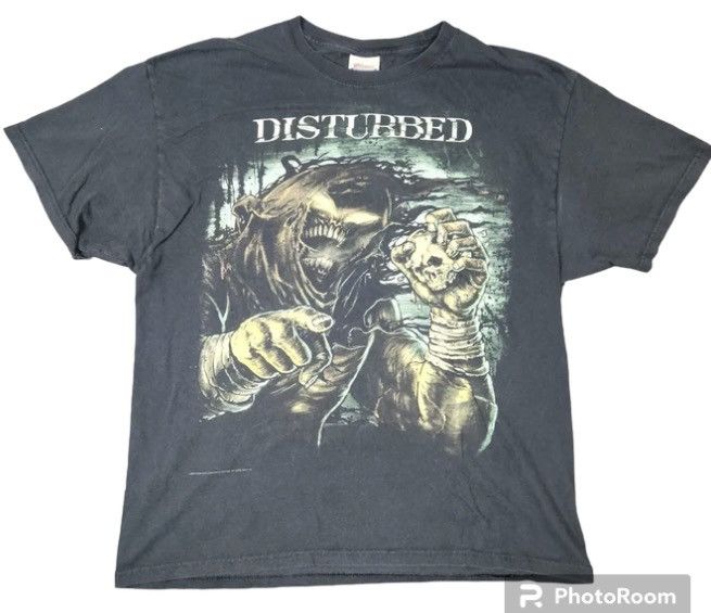 Image of Hanes 2010 Disturbed Band Tee in Black, Men's (Size XL)