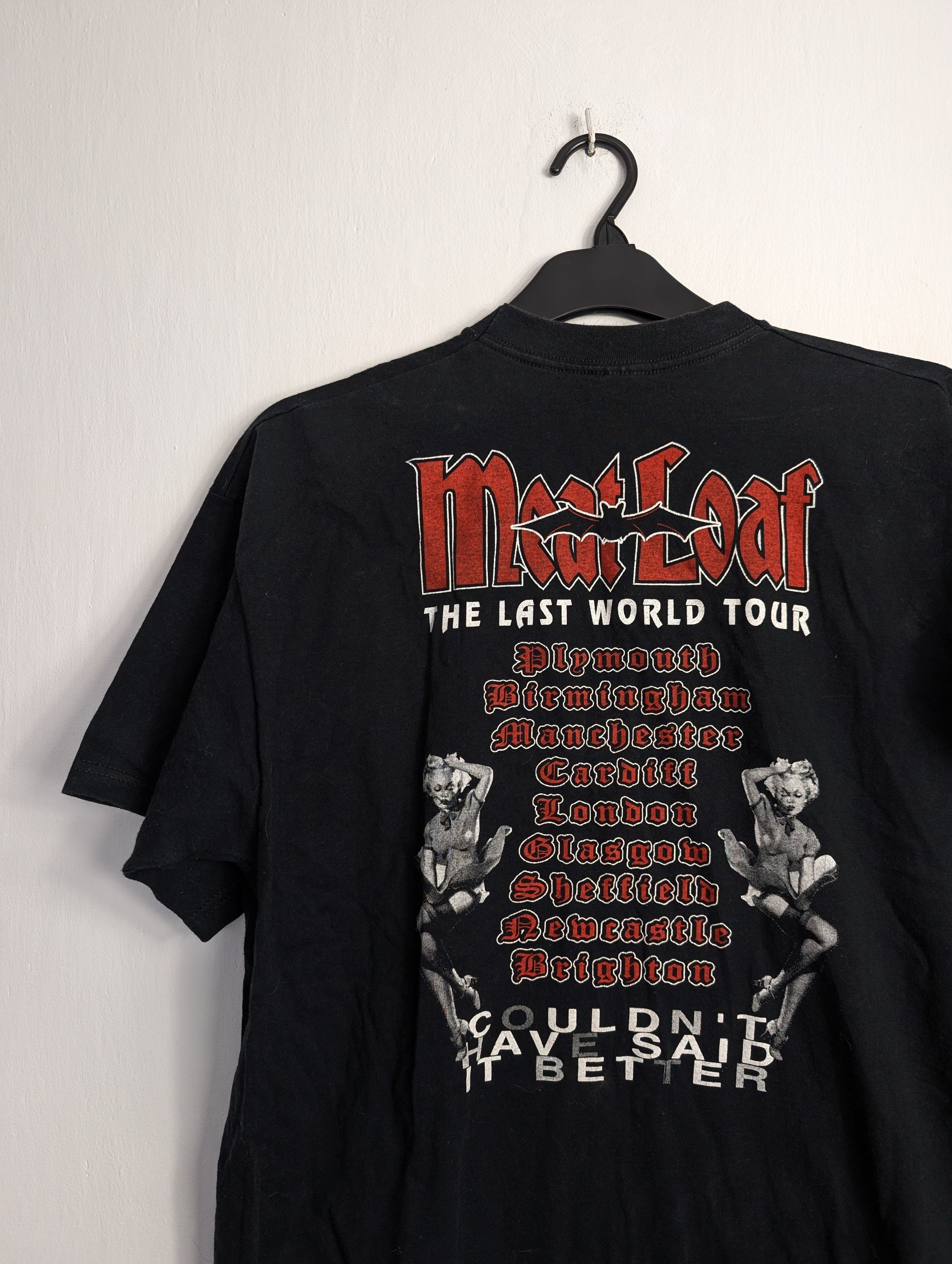 Band Tees × Vintage Vintage Meat Loaf 2003 Tour T-Shirt Rock Band Tee Y2K Size US XL / EU 56 / 4 - 4 Thumbnail