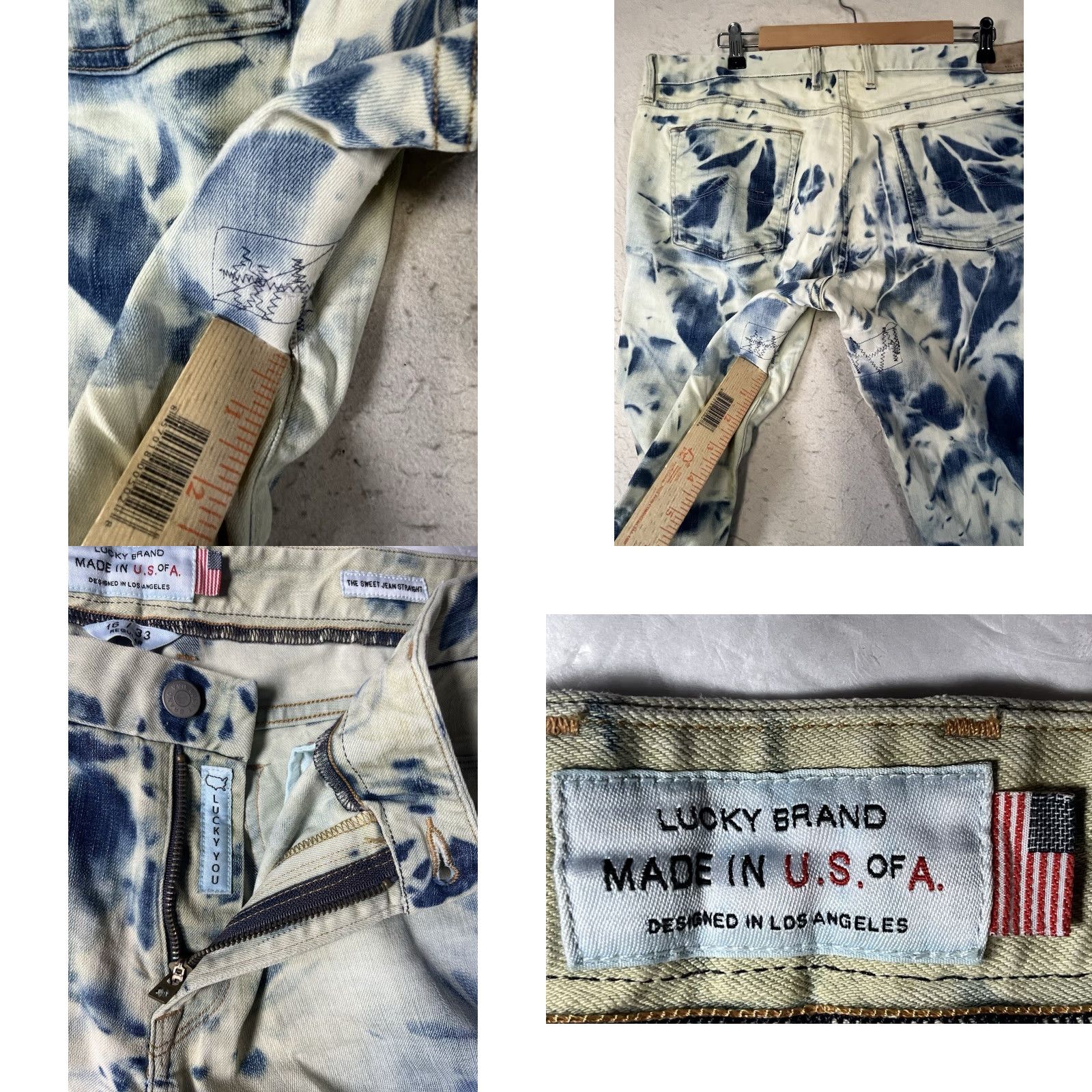 Lucky Brand Lucky Brand The Sweet Jeans Mid Rise Straight Bleached Denim Women Size 16/33 R Size 38" / US 16 / IT 52 - 8 Thumbnail