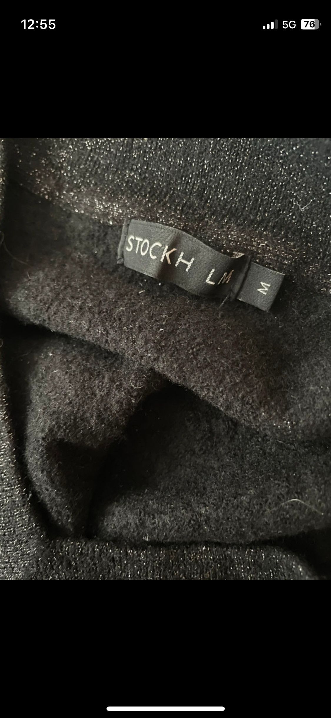 Other Black Wool Lurex Sweater S – Sparkly Holiday Knit Size S / US 4 / IT 40 - 3 Thumbnail