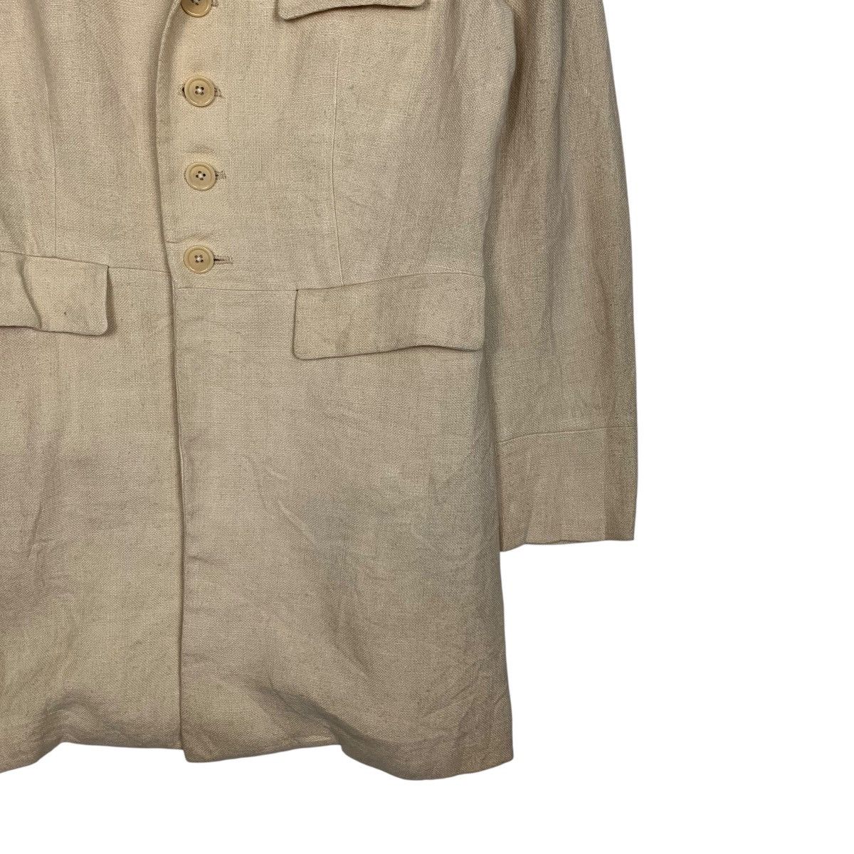 Ralph Lauren Vintage RALPH LAUREN Single Breasted Linen Jacket #2762-C124 Size M / US 6-8 / IT 42-44 - 6 Thumbnail