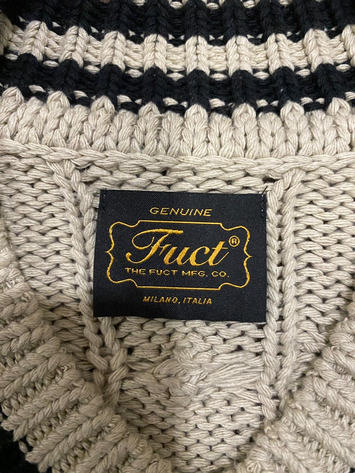 FUCT RARE ! FUCT Letterman V-NECK Knittedwear Size US S / EU 44-46 / 1 - 4 Thumbnail