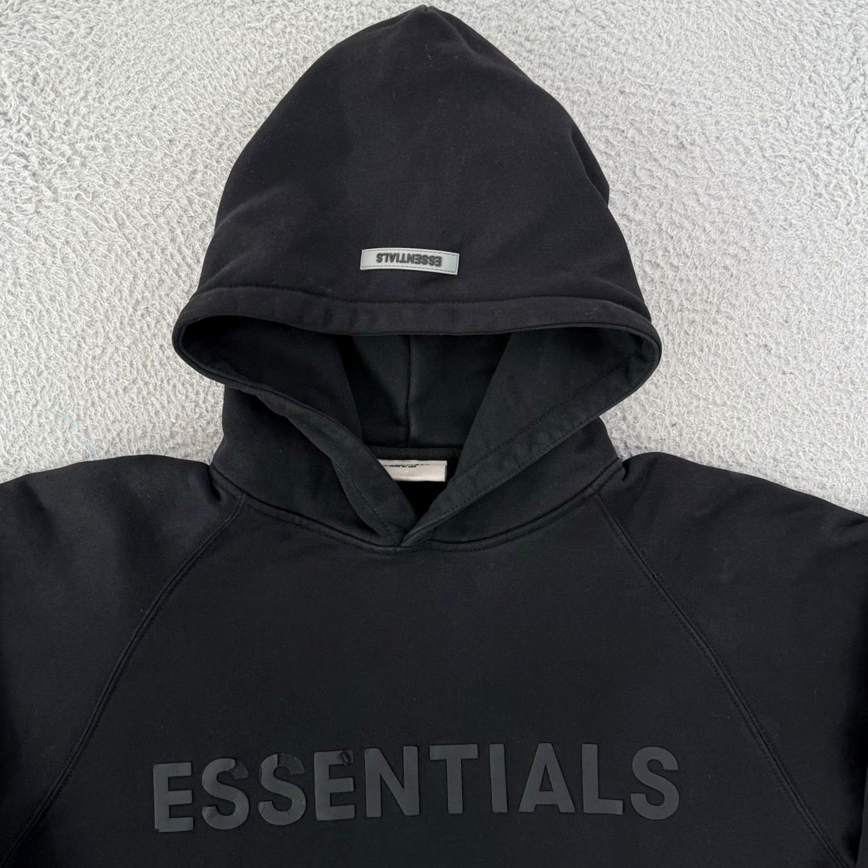 Fear of God VINTAGE? No — Fear of God Essentials Sweatshirt Mens M Black Pullover Hoodie Streetwear Size US M / EU 48-50 / 2 - 3 Thumbnail