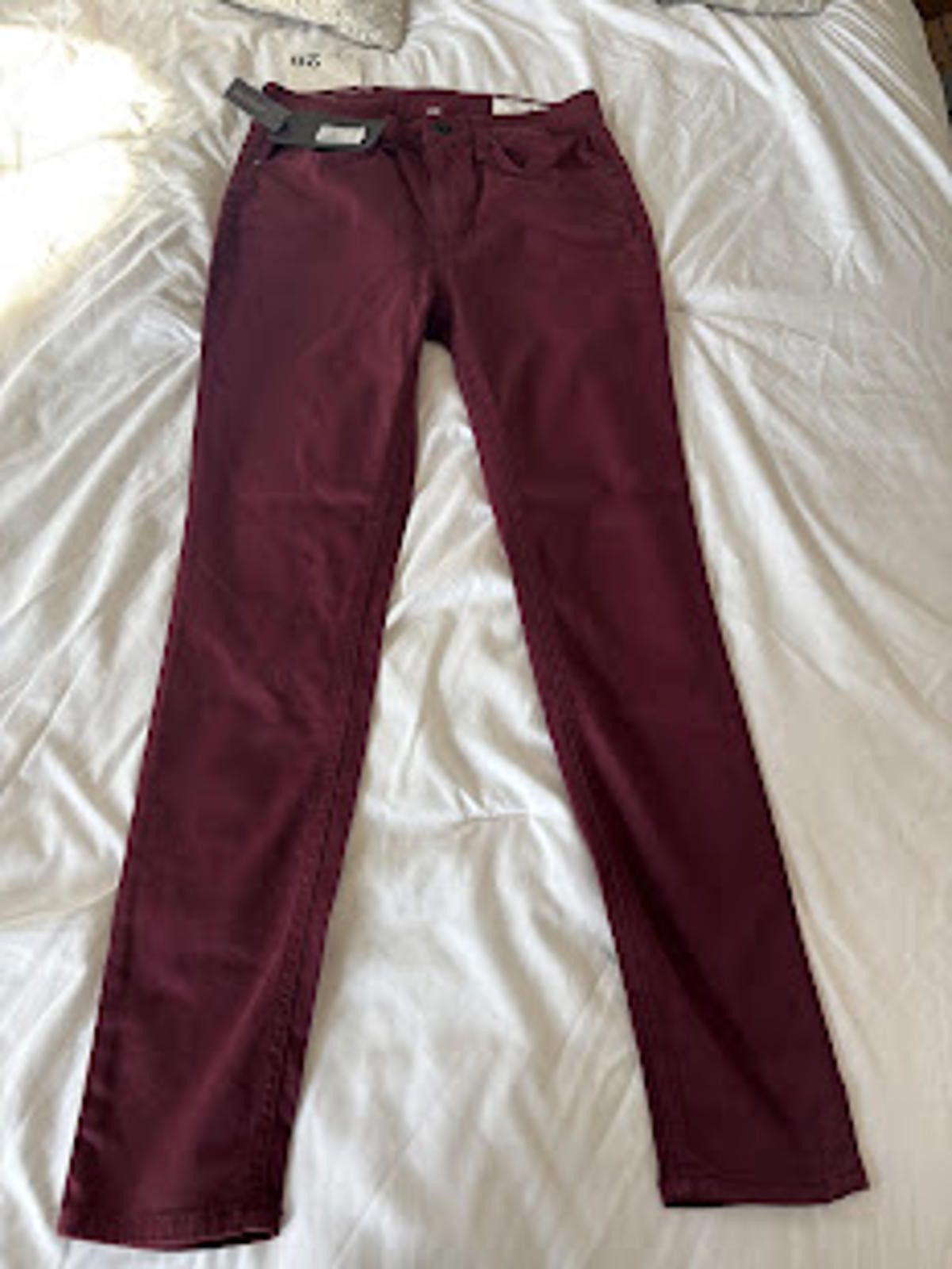 Rag & Bone rag & bone High Rise Skinny Ankle Burgandy Size 28 NWT Size 28" / US 6 / IT 42 - 1 Thumbnail