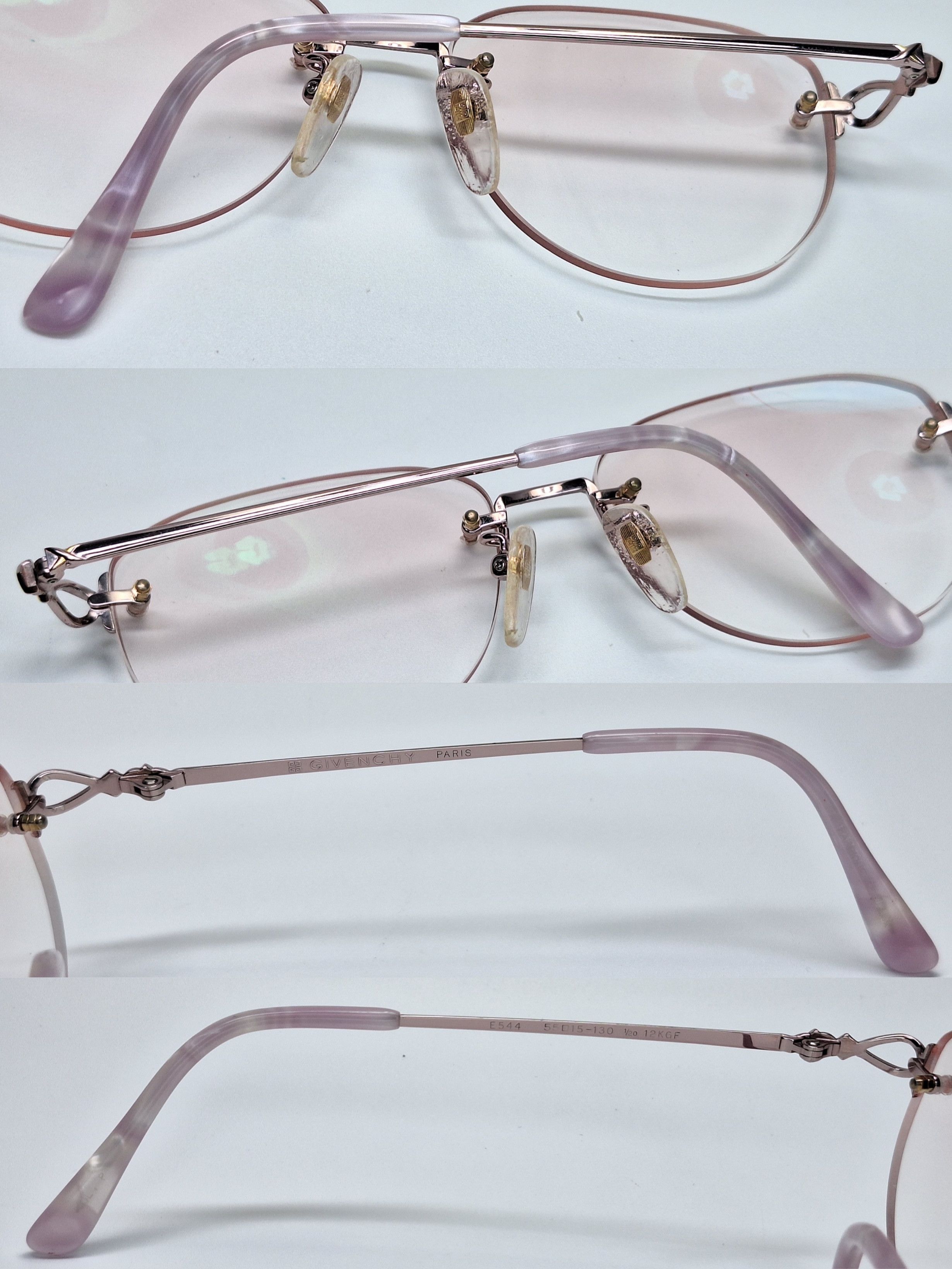 Givenchy GIVENCHY PARIS E544 12KGF Gold Filled Rimless Eyeglasses Size ONE SIZE - 2 Thumbnail