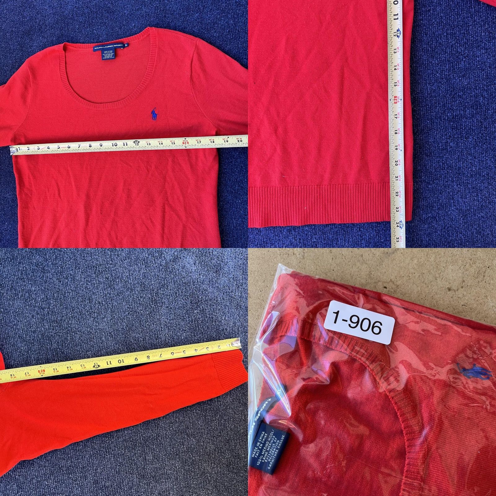 Polo Ralph Lauren Ralph Lauren Sport Sweater Womens XL Red Merino Wool Scoop Neck Pullover Pony Size XL / US 12-14 / IT 48-50 - 8 Thumbnail