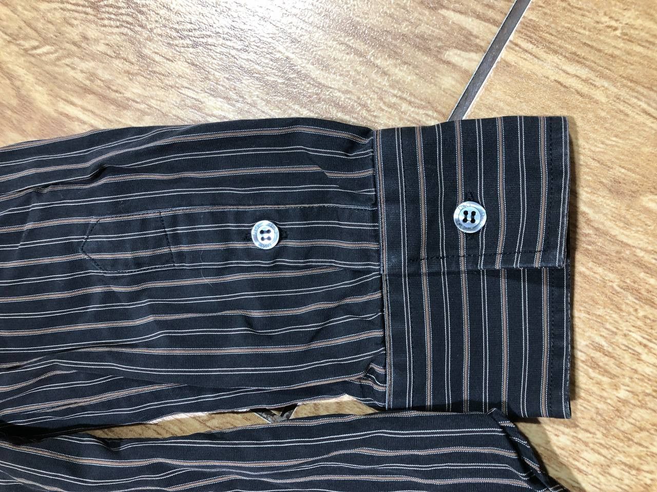 Dolce & Gabbana DOLCE GABBANA Stripe Fit Stretch Long Sleeve Button Up Size US M / EU 48-50 / 2 - 10 Thumbnail