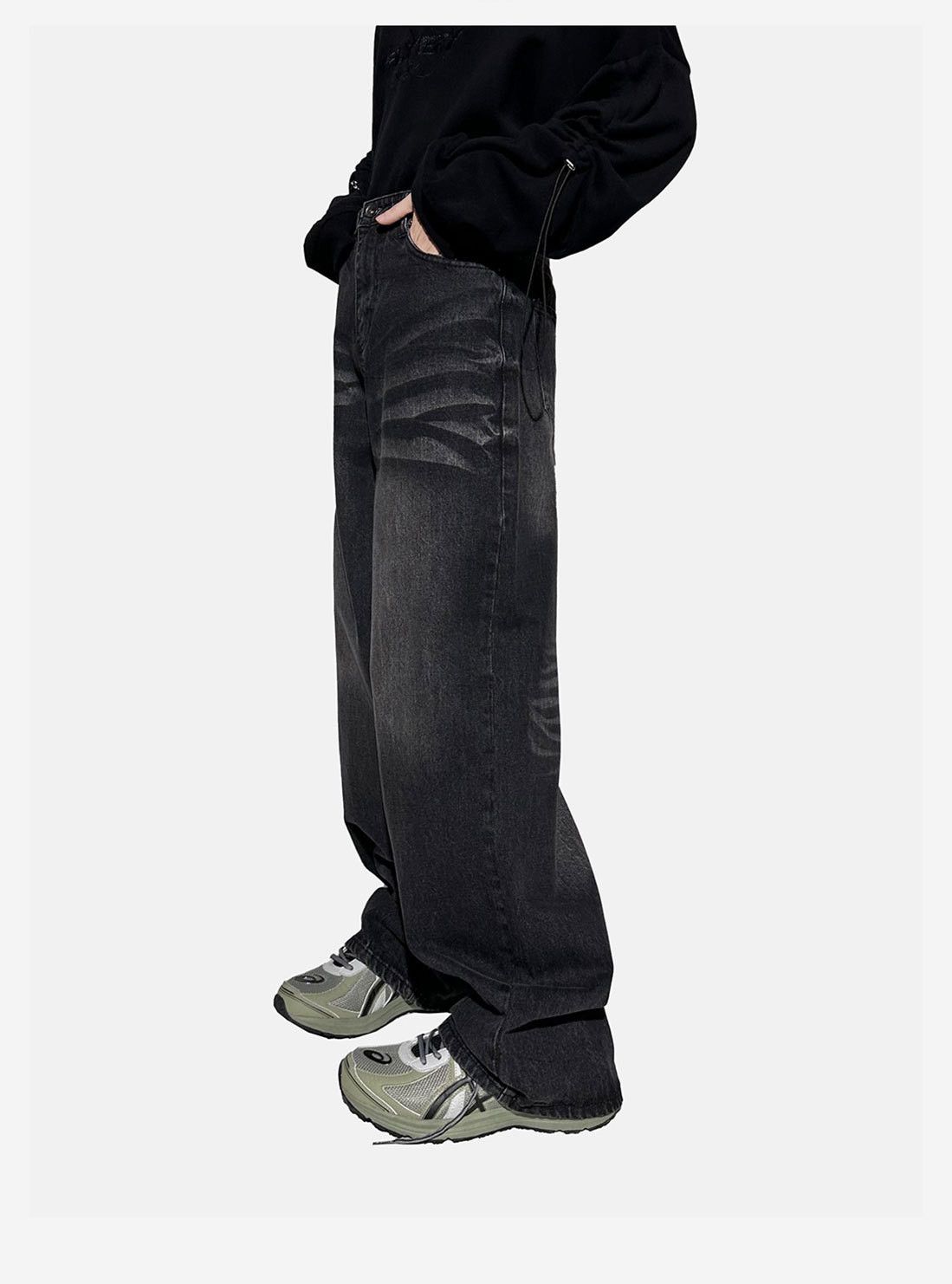 Japanese Brand × Jean American retro washed loose straight jeans Size US 32 / EU 48 - 4 Thumbnail