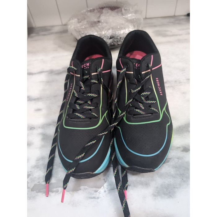 skechers air cooled memory foam womens trainers
