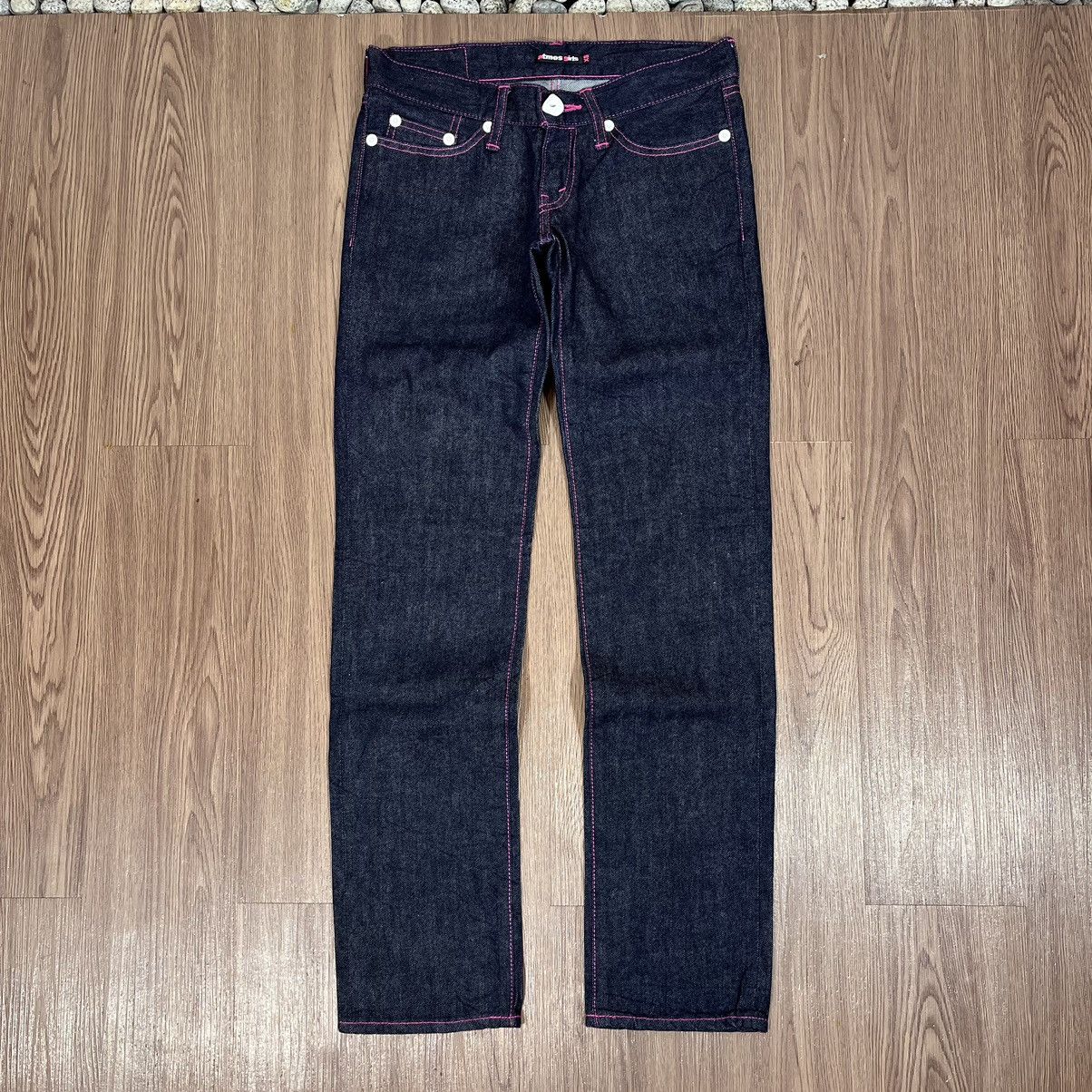 atmos Atmos Girl Pink Stitch Indigo Denim Size US 30 / EU 46 - 2 Thumbnail