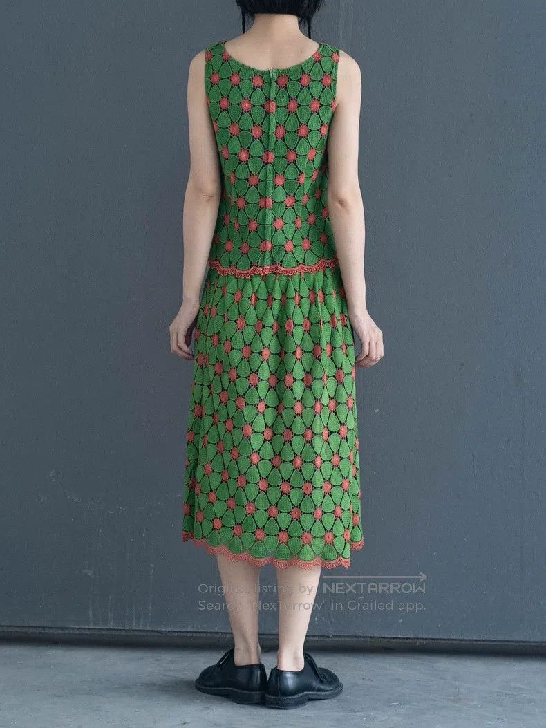 Comme des Garcons Comme Des Garcons Green Lace Embroidery Vest/Skirt Size M / US 6-8 / IT 42-44 - 2 Thumbnail