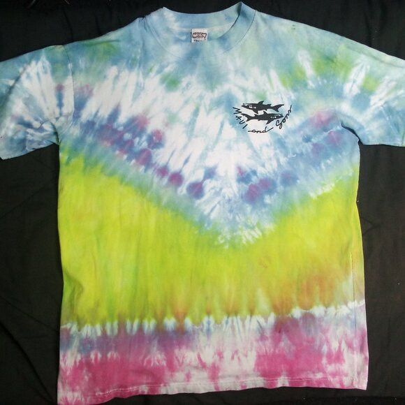 Maui and Sons × Vintage Vintage Crazy Shirts Maui And Sons Surf Tie Dye T-Shirt Size US XL / EU 56 / 4 - 2 Thumbnail