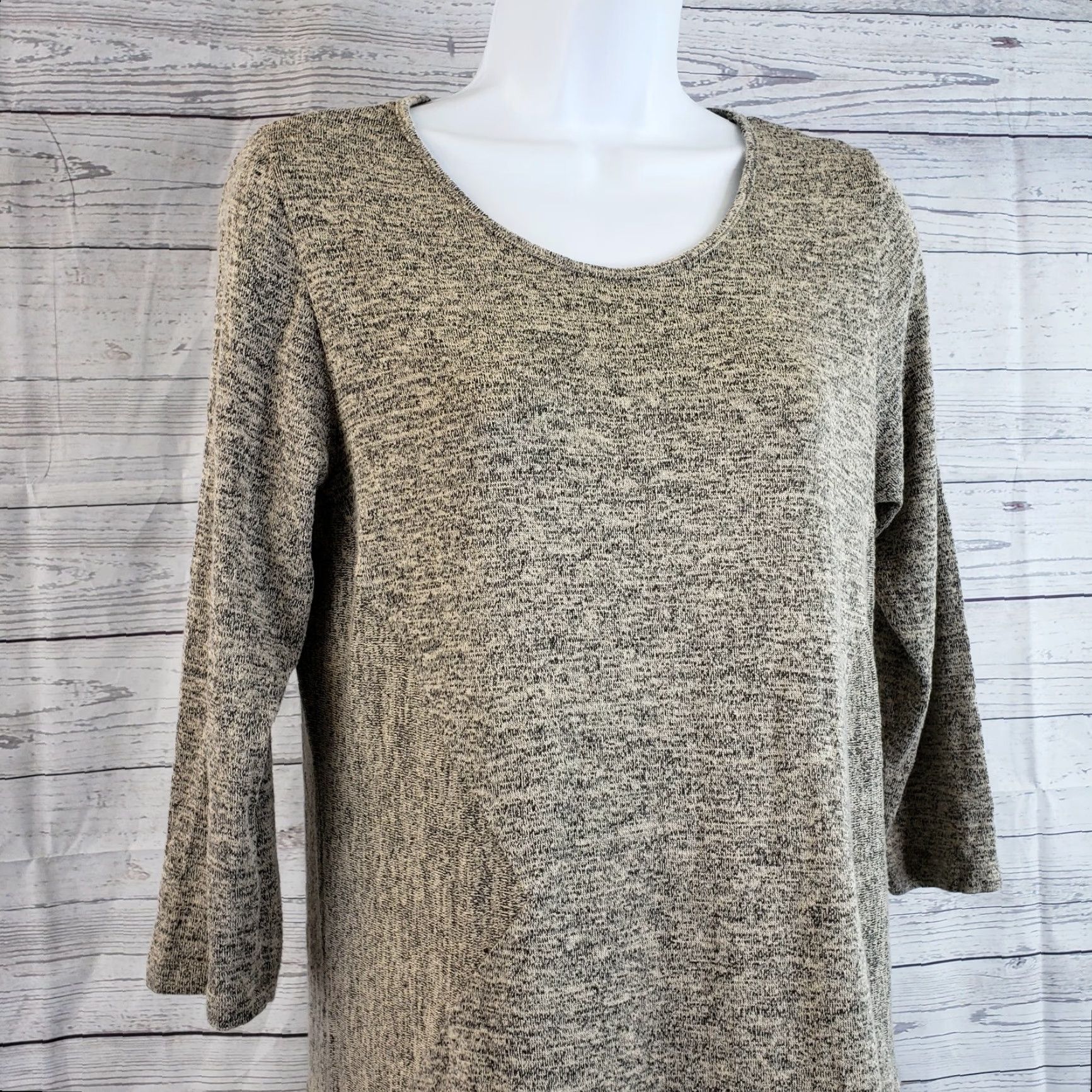 Vintage Comfy USA Womens Tunic Top 3/4 Sleeve Rayon Blend M Tan Brown Shirt Womens Medium Tunic Size M / US 6-8 / IT 42-44 - 2 Thumbnail