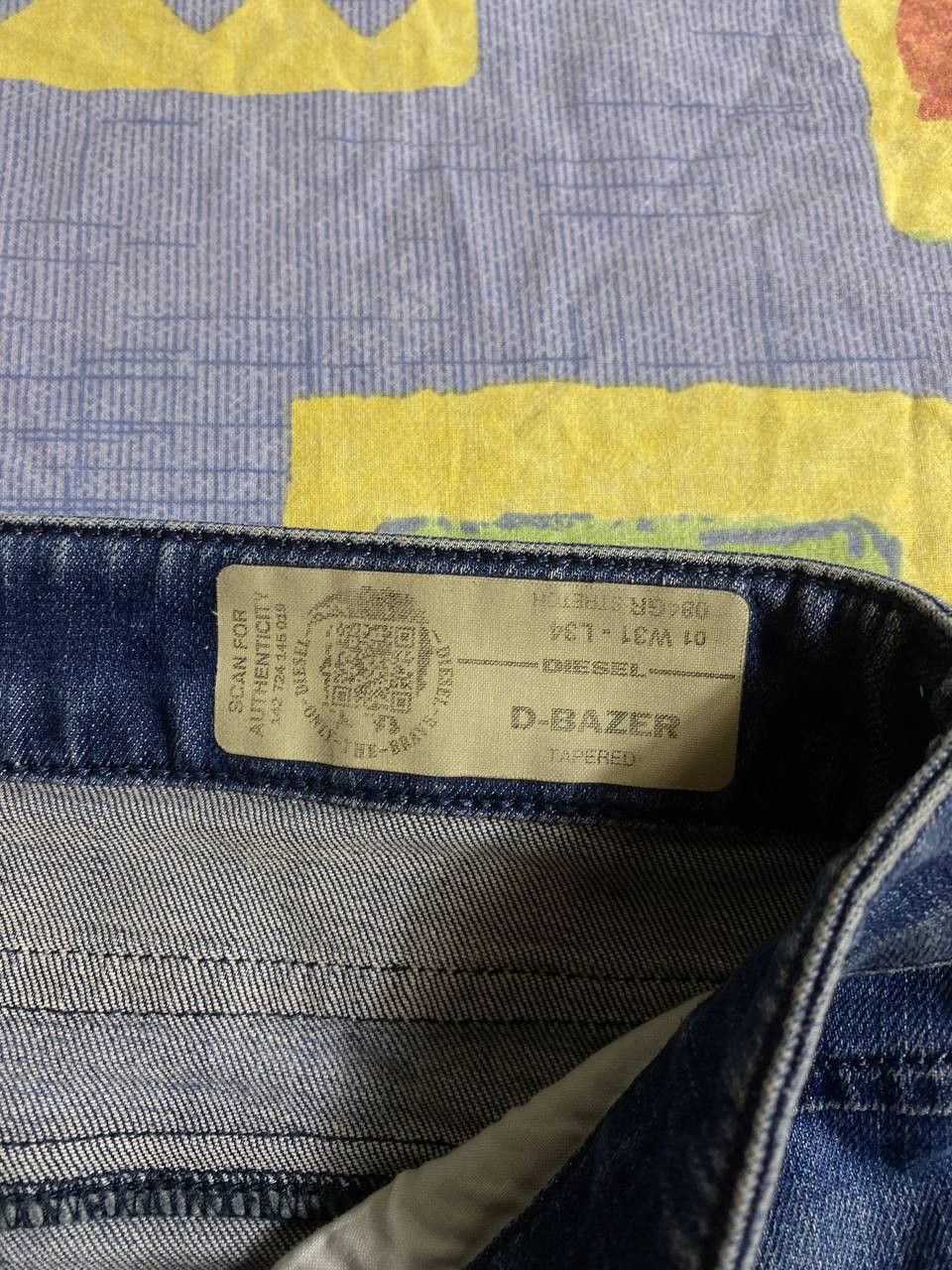 Diesel Vintage Diesel Jeans Y2K Logo Designer Size US 31 - 16 Thumbnail