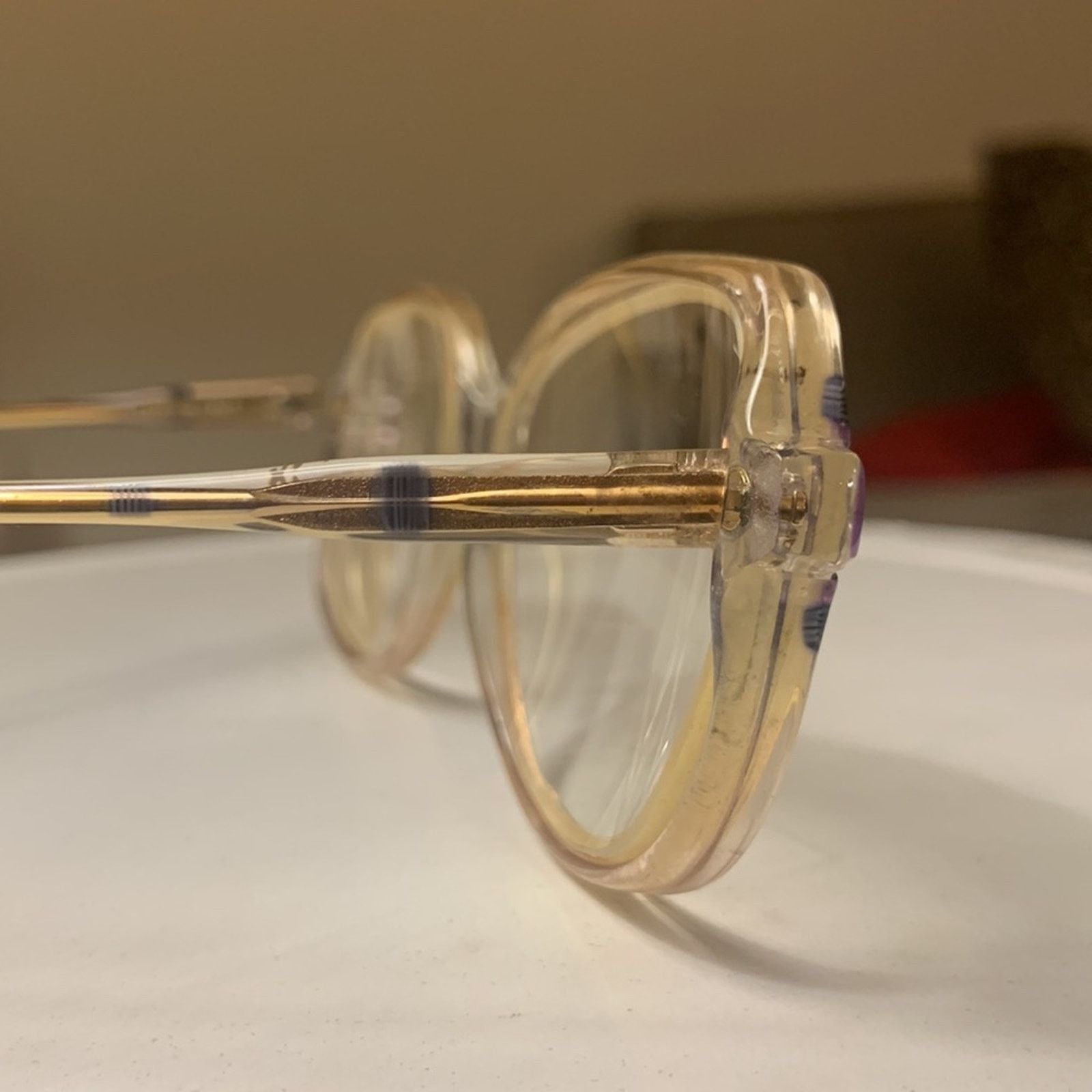 Vintage 70’s 80’s oversized Italian eyeglass frames Golden Girls Size ONE SIZE - 7 Thumbnail