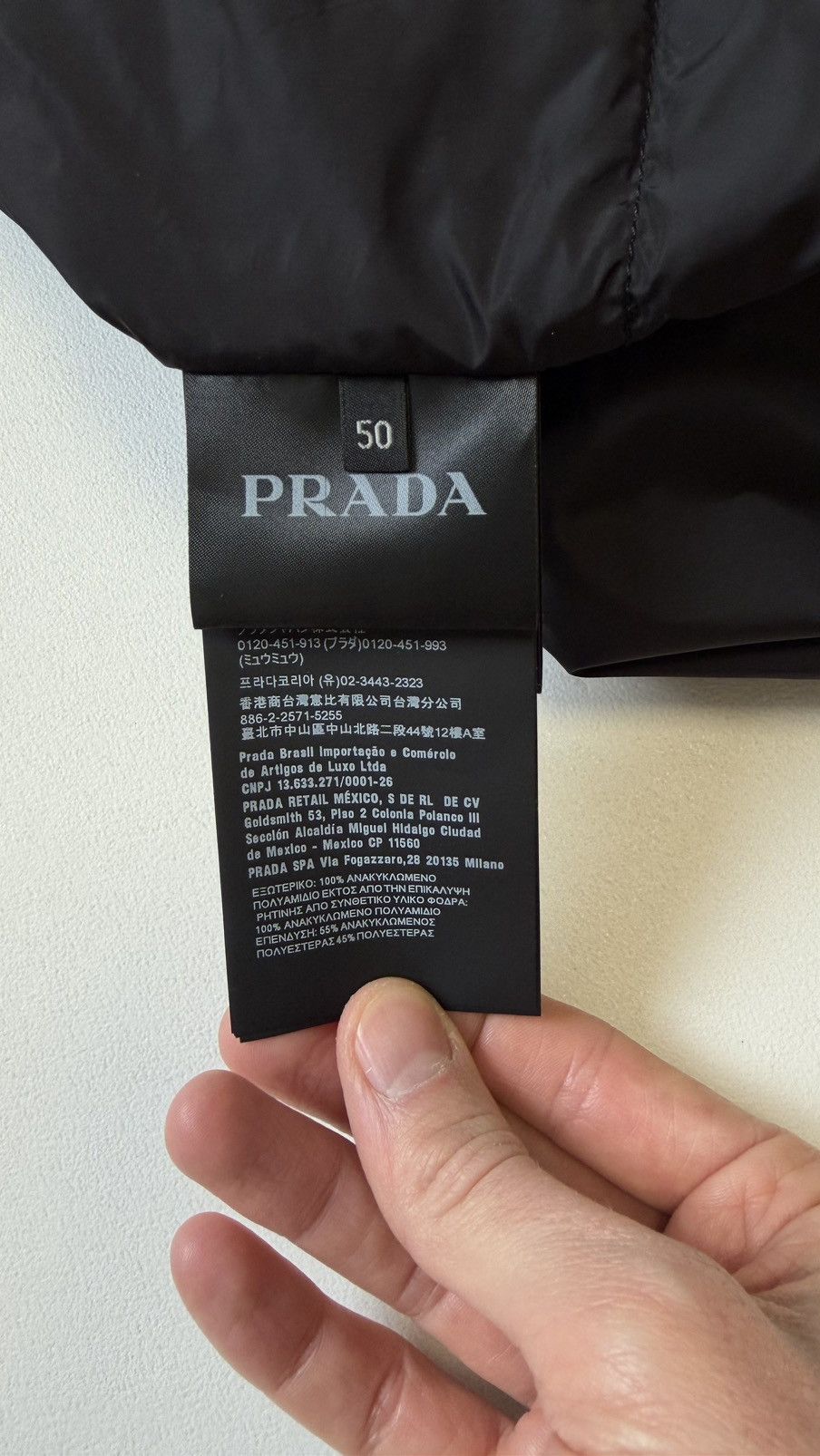 Prada A/W 24 Black Nylon Hooded Utility Jacket Size US L / EU 52-54 / 3 - 14 Thumbnail