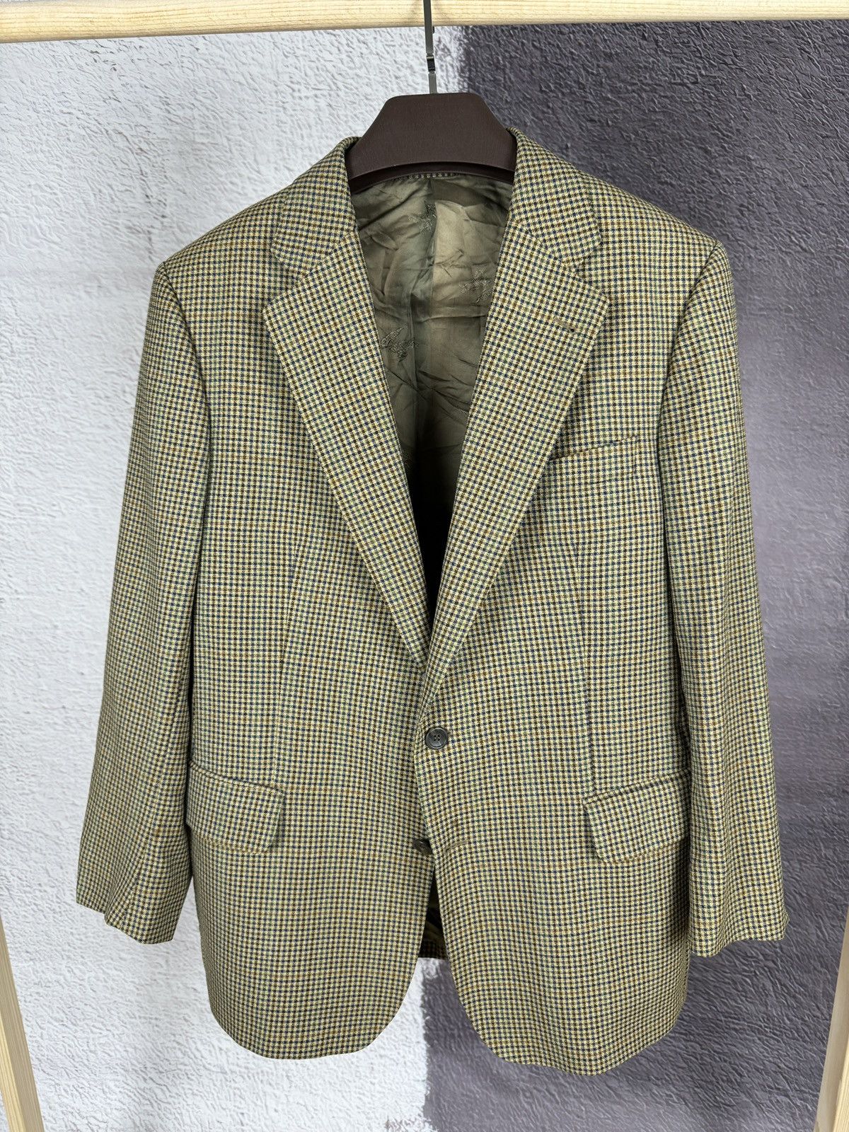 Burberry Burberrys Prorsum vintage checkered houndstooth blazer Size 44R - 2 Thumbnail