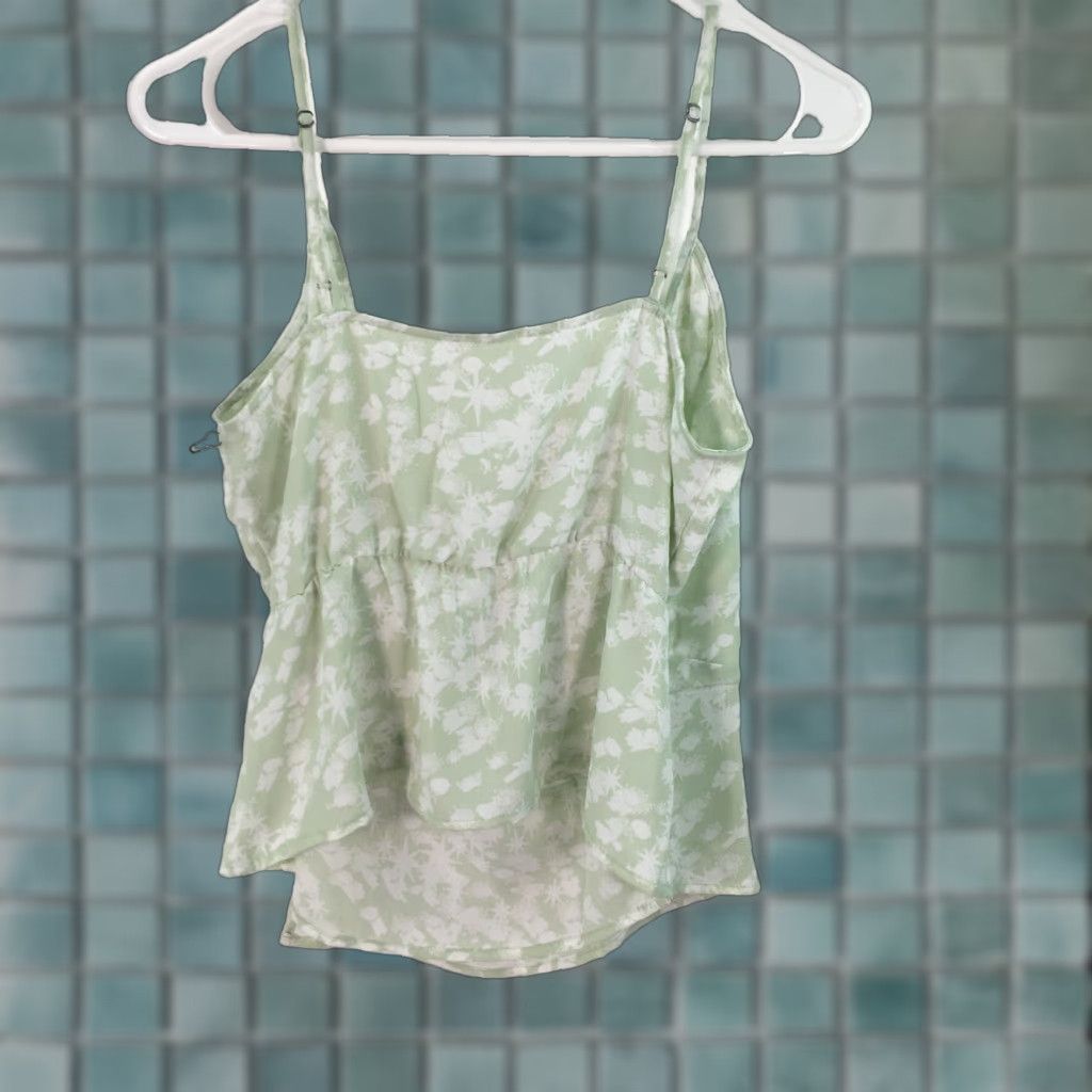 Vintage VINTAGE NB Women Tank Top - Sleeveless Camisole - Green - Size 16/Adult Medium - Casual Regular Fit - 12/Chest 16in - 90s Era/ NB Brand Size XXL / US 16-18 / IT 52-54 - 1 Thumbnail
