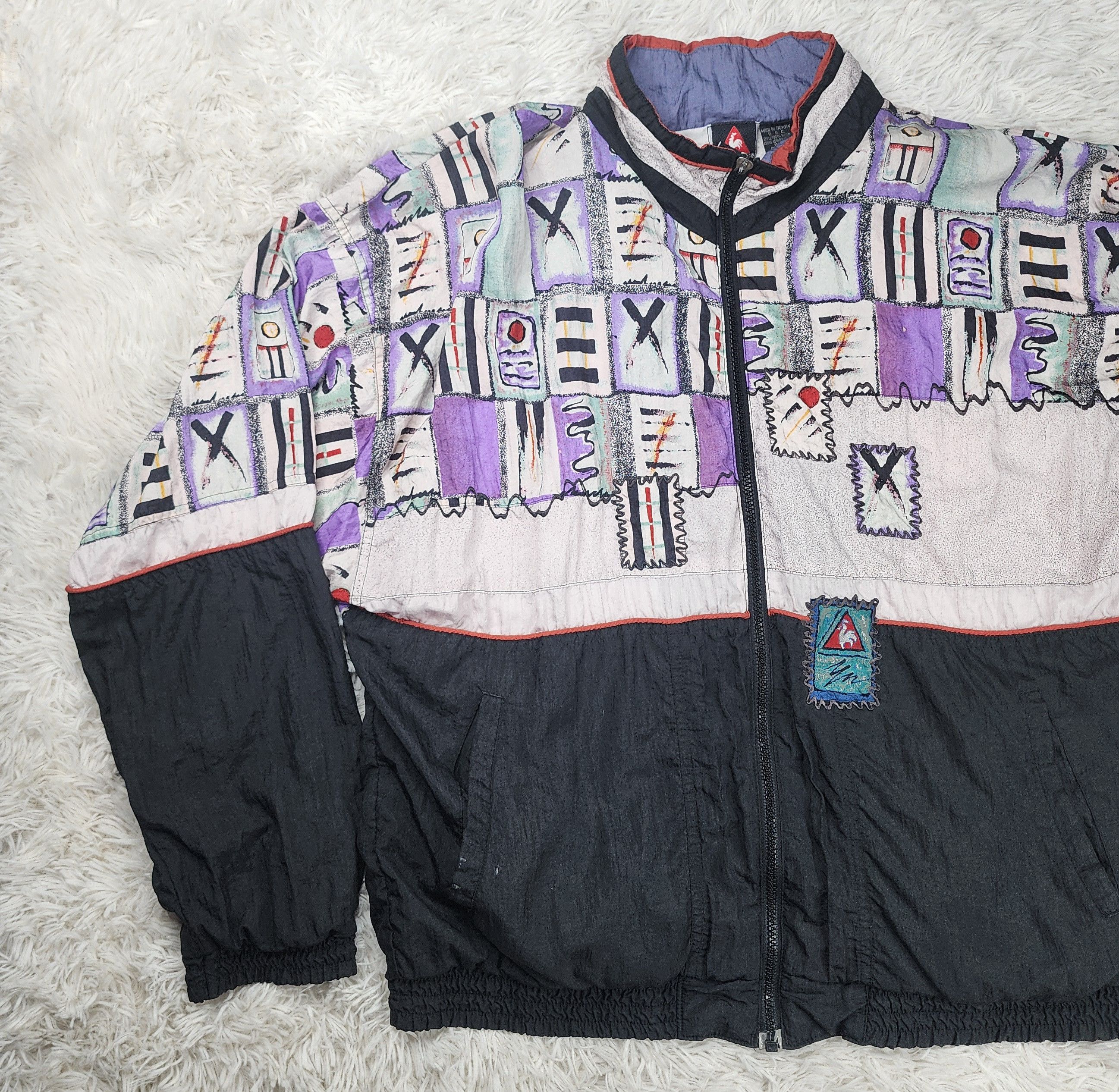 Le Coq Sportif Vintage Le coq sportif windbreaker jacket Size US L / EU 52-54 / 3 - 3 Thumbnail