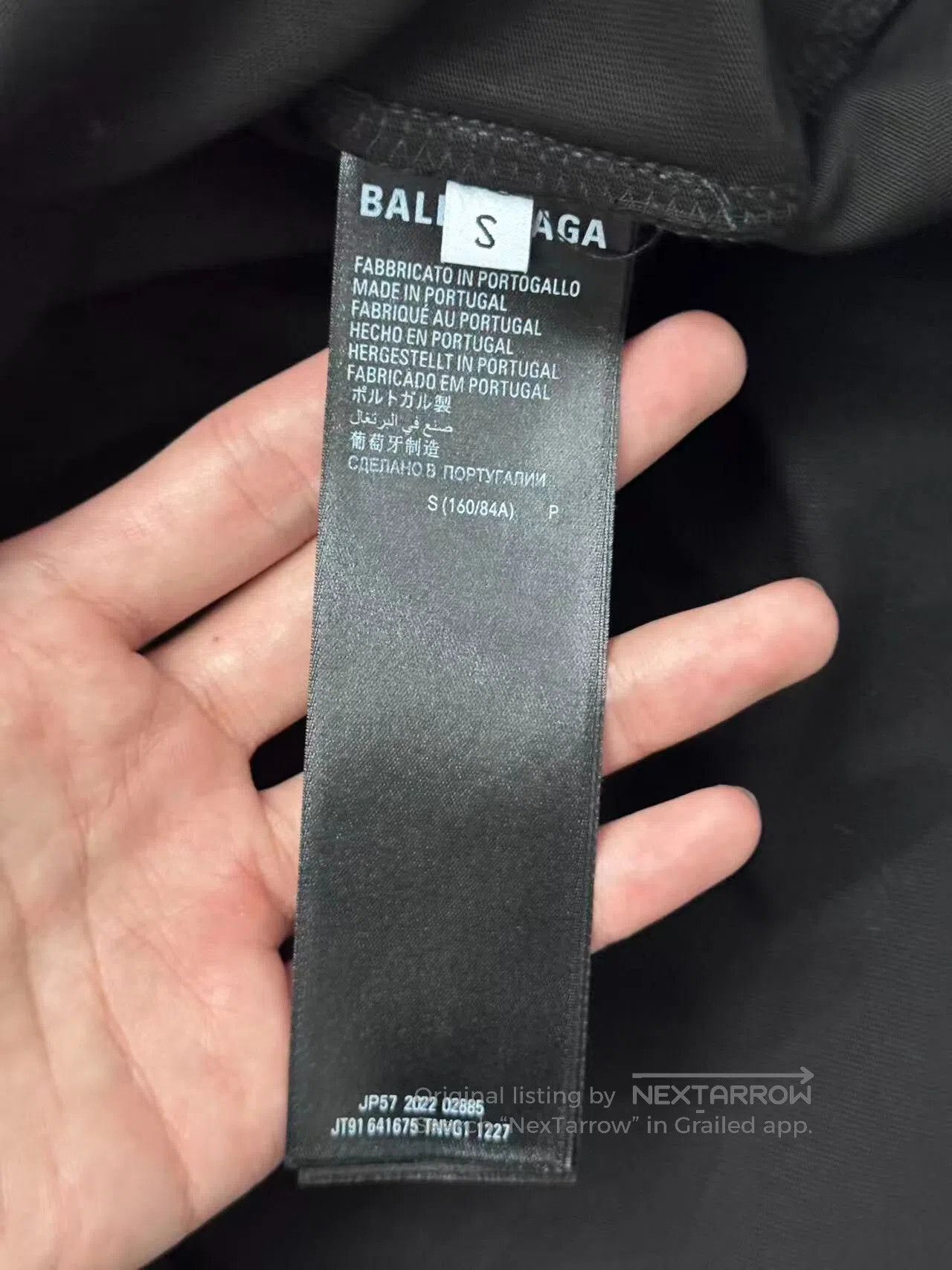 Balenciaga balenciaga black cotton short sleeve t. Size US S / EU 44-46 / 1 - 5 Thumbnail