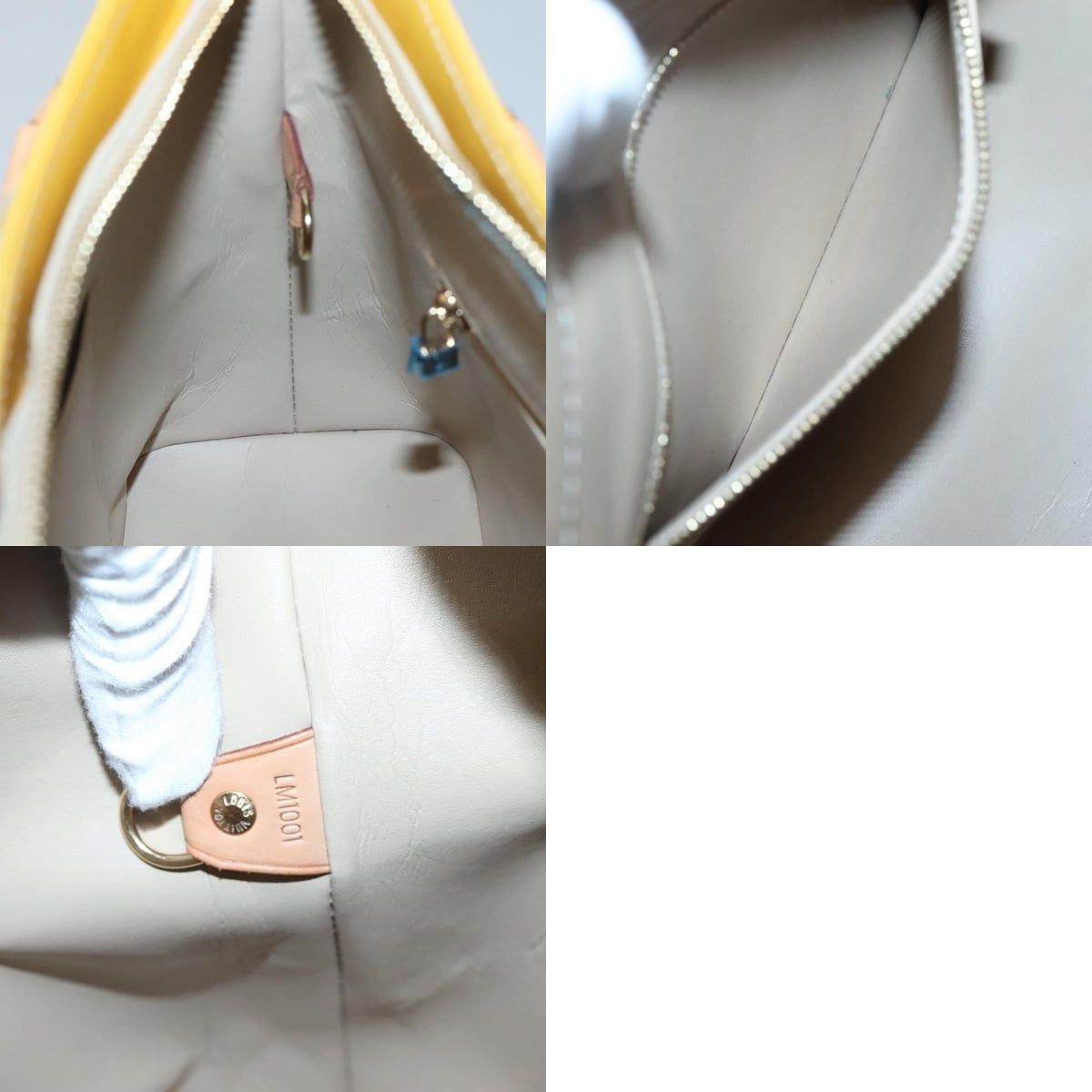 Louis Vuitton LOUIS VUITTON Monogram Vernis Houston Hand Bag Beige M91004 Size ONE SIZE - 12 Thumbnail