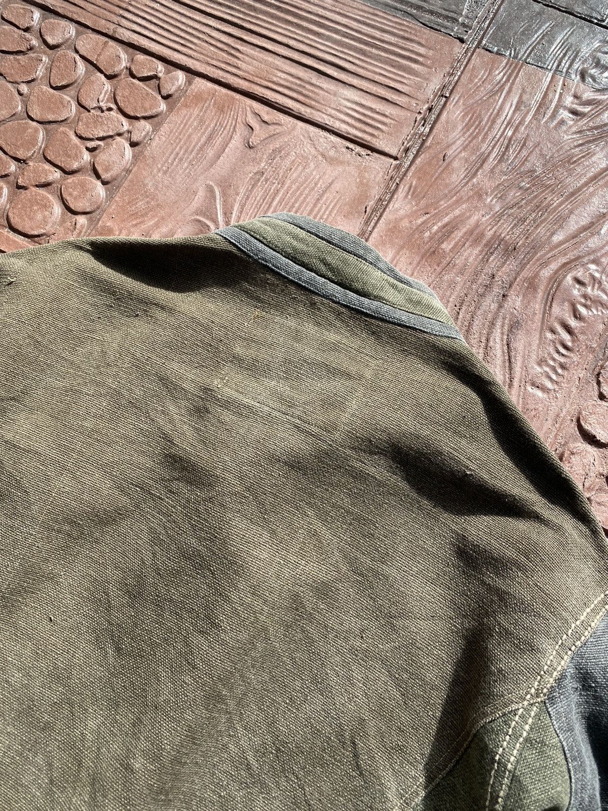 atmos 🔥Rare ATMOSPHERE Denim Reconstructed Jacket Like Kapital Size US XL / EU 56 / 4 - 21 Thumbnail