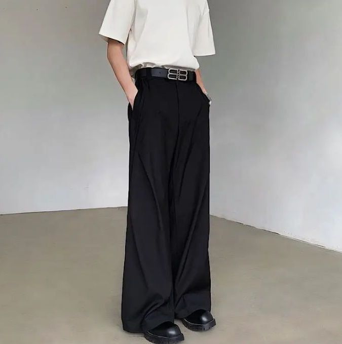 Japanese Brand Pleated Men's Suit Pants Casual Stylish Size US 33 - 5 Thumbnail