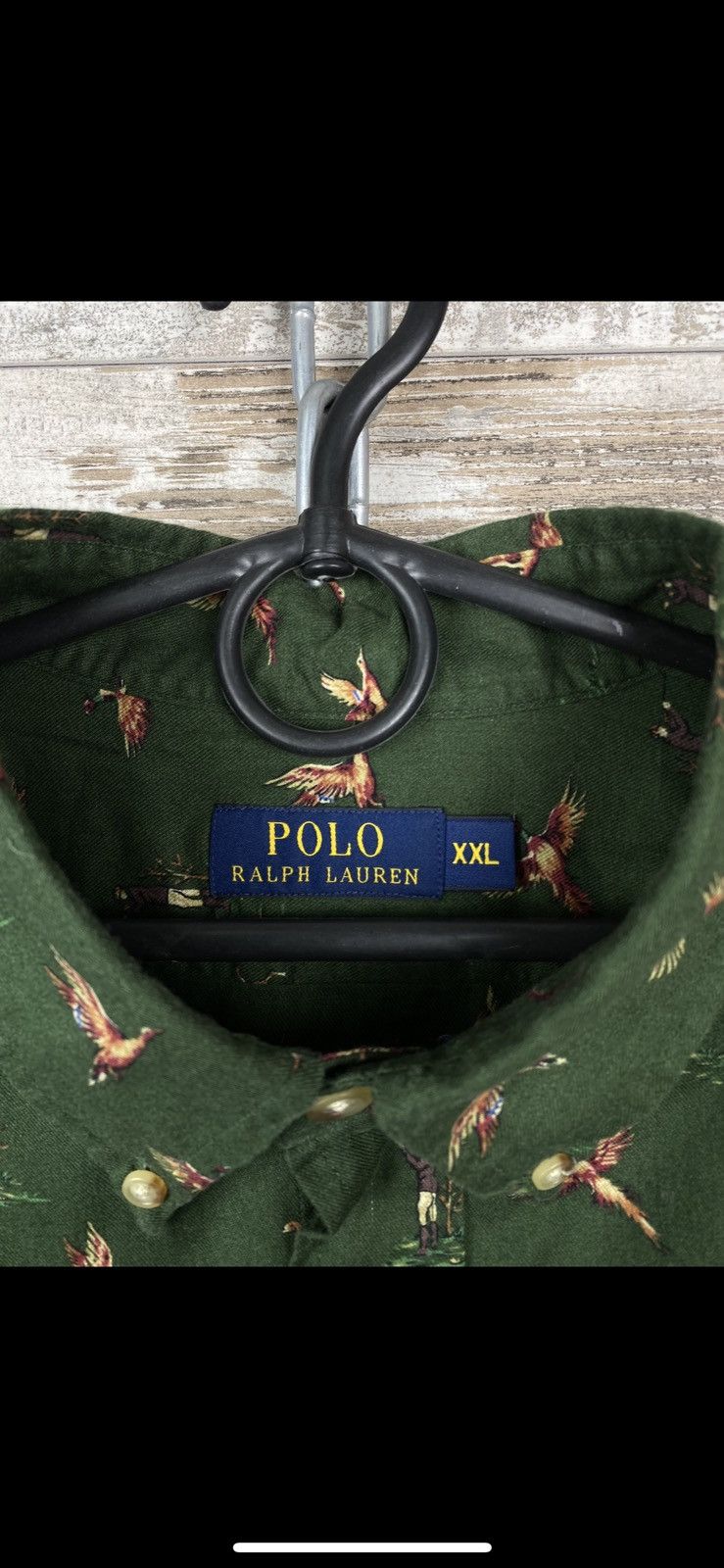 Vintage Mens Vintage Polo Ralph Lauren Monogram Shirt Button Up Size US XXL / EU 58 / 5 - 2 Thumbnail