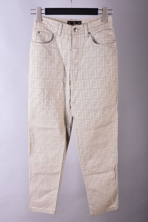 Fendi LADIES FENDI ROMA VINTAGE MONOGRAM TROUSERS Size 28" / US 6 / IT 42 - 1 Thumbnail