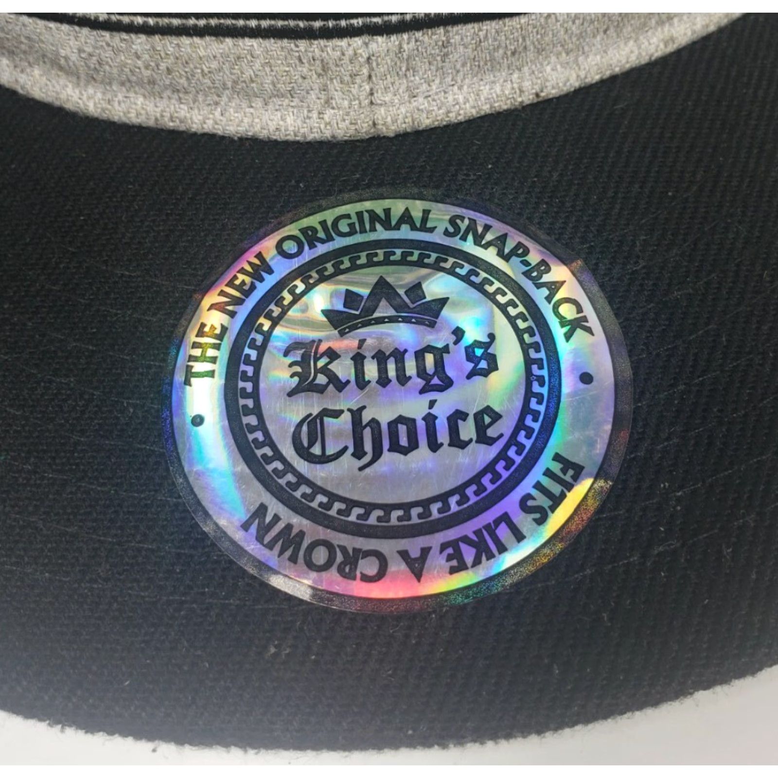 Logo 7 Kings Choice You Can't Knock The Hustle Black SnapBack Hat Basketball Logo Mens Adjustable Embroidered Hat Size ONE SIZE - 7 Thumbnail