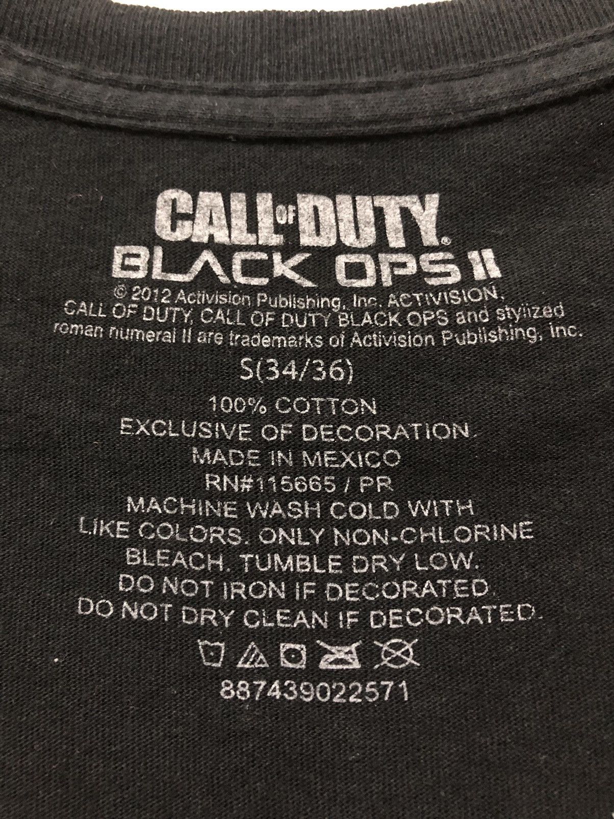 Microsoft × Playstation Call Of Duty Black Ops 11 T-Shirt Size US L / EU 52-54 / 3 - 5 Thumbnail
