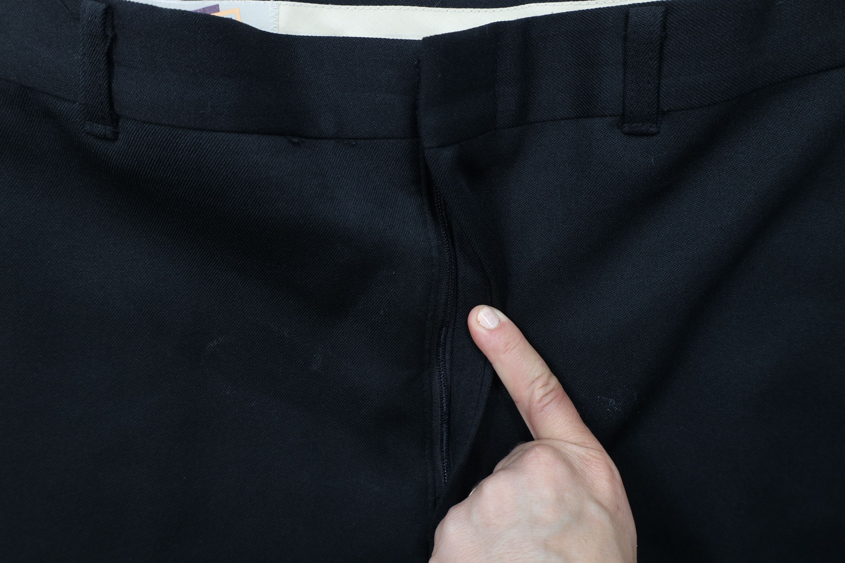 Vintage Vintage 70s Streetwear Knit Straight Leg Chino Pants Black Size US 36 / EU 52 - 6 Thumbnail