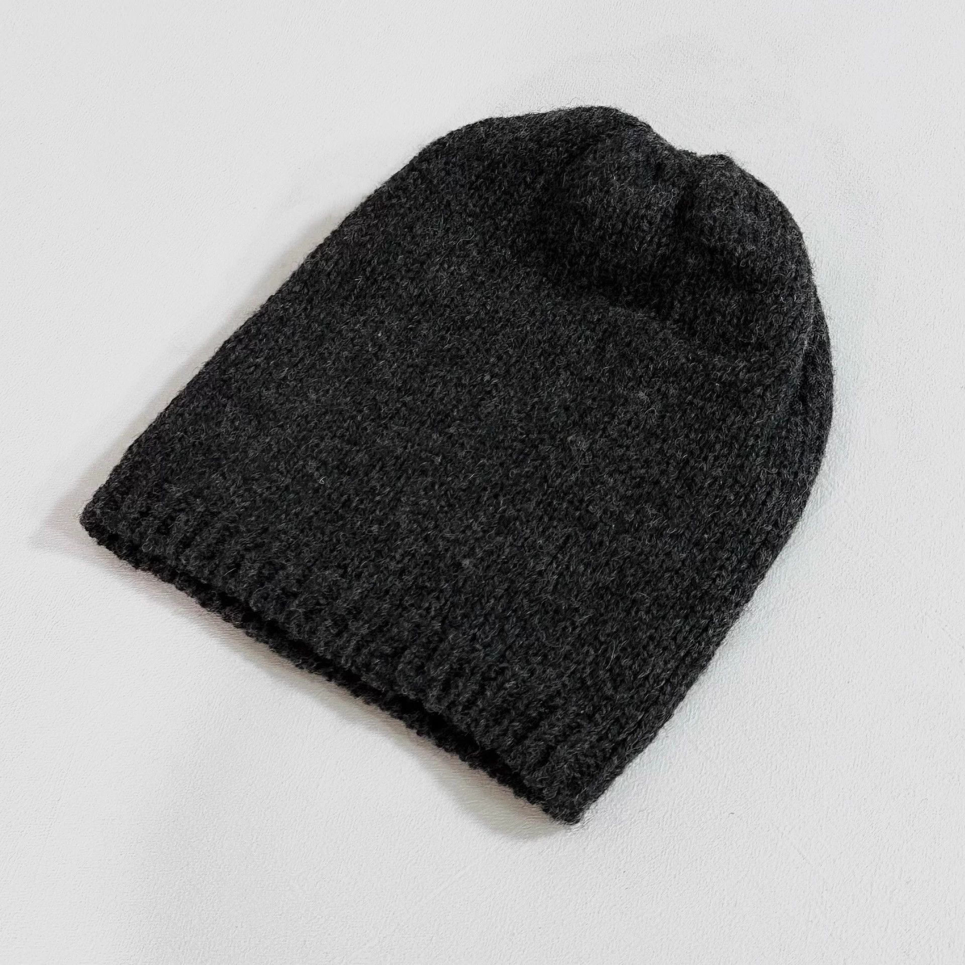 Bergfabel Bergfabel Rare Hand-Knit Wool Mountain Gray Beanie Size ONE SIZE - 2 Thumbnail