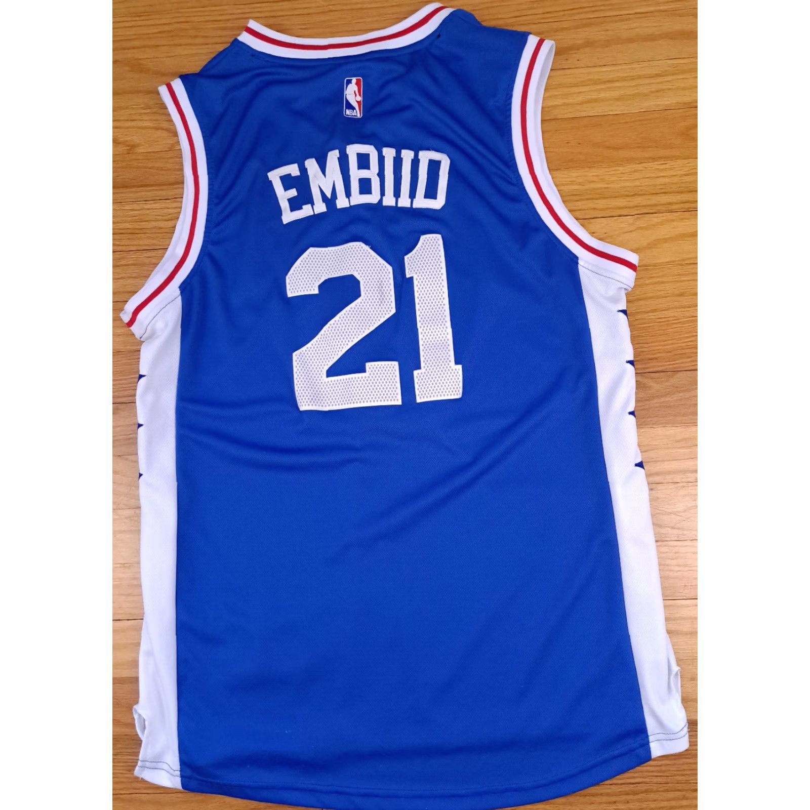 Adidas **Adidas XL Blue Pullover Sweatshirt Philadelphia 76ers Joel Embiid** User: Adidas XL Blue Pullover Sweatshirt Philadelphia 76ers Joel Embiid Size US XL / EU 56 / 4 - 7 Thumbnail