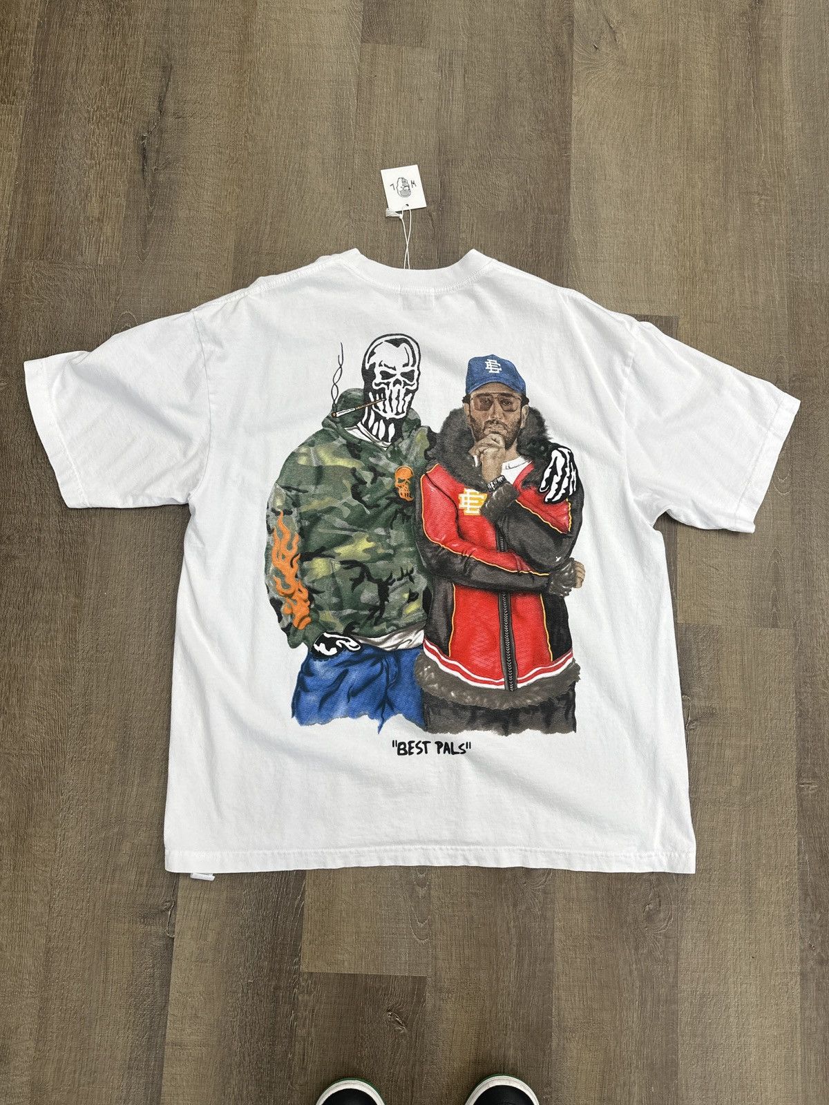 Eric Emanuel × Warren Lotas Eric Emanuel X Warren Lotas Best Pals T Shirt New XL White Size US XL / EU 56 / 4 - 4 Thumbnail
