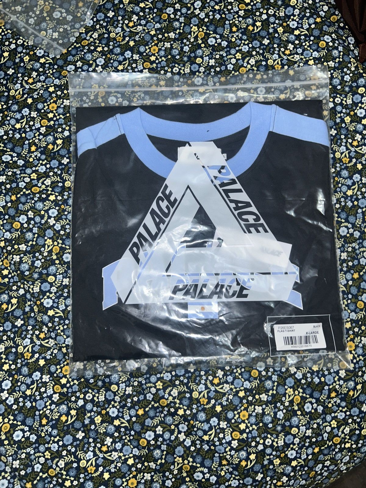 Image of Palace Flag T Shirt Xlarge Argentina in Black, Men's