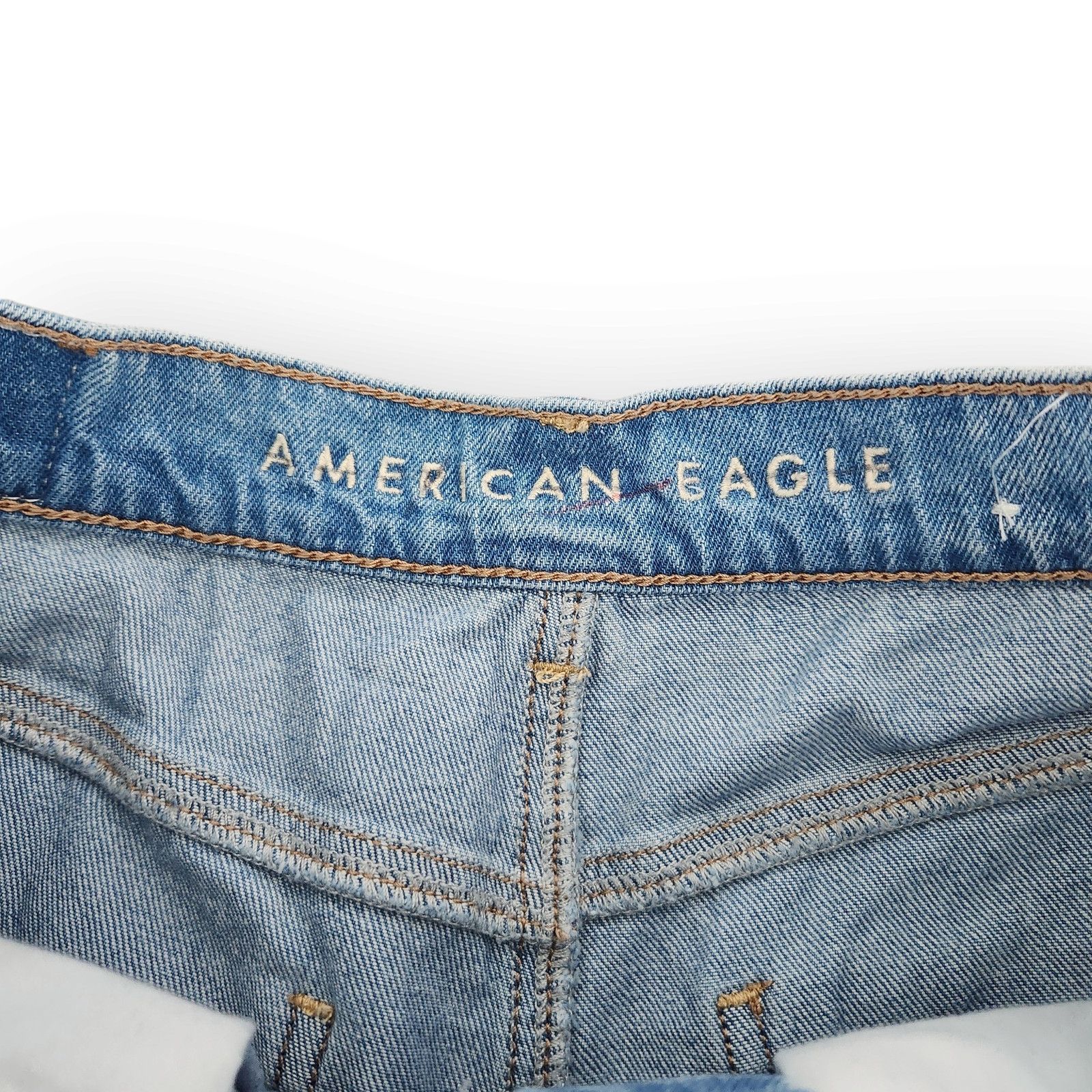 American Eagle Outfitters American Eagle High Waisted Pleated Mom Jean Shorts 2 Size 26" / US 2 / IT 38 - 6 Thumbnail