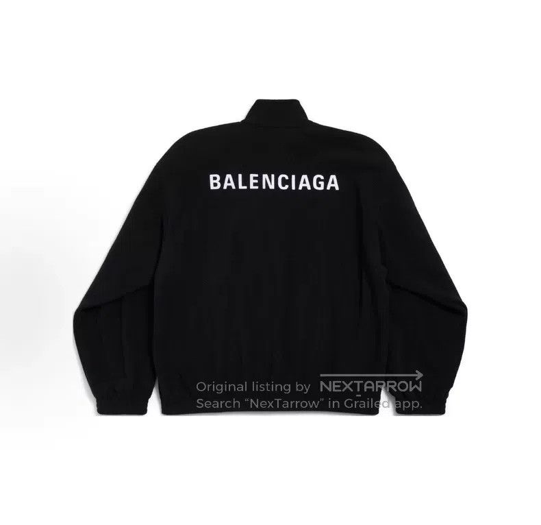 Balenciaga Balenciaga Embroidered Letter Fleece Jacket Size US M / EU 48-50 / 2 - 2 Thumbnail