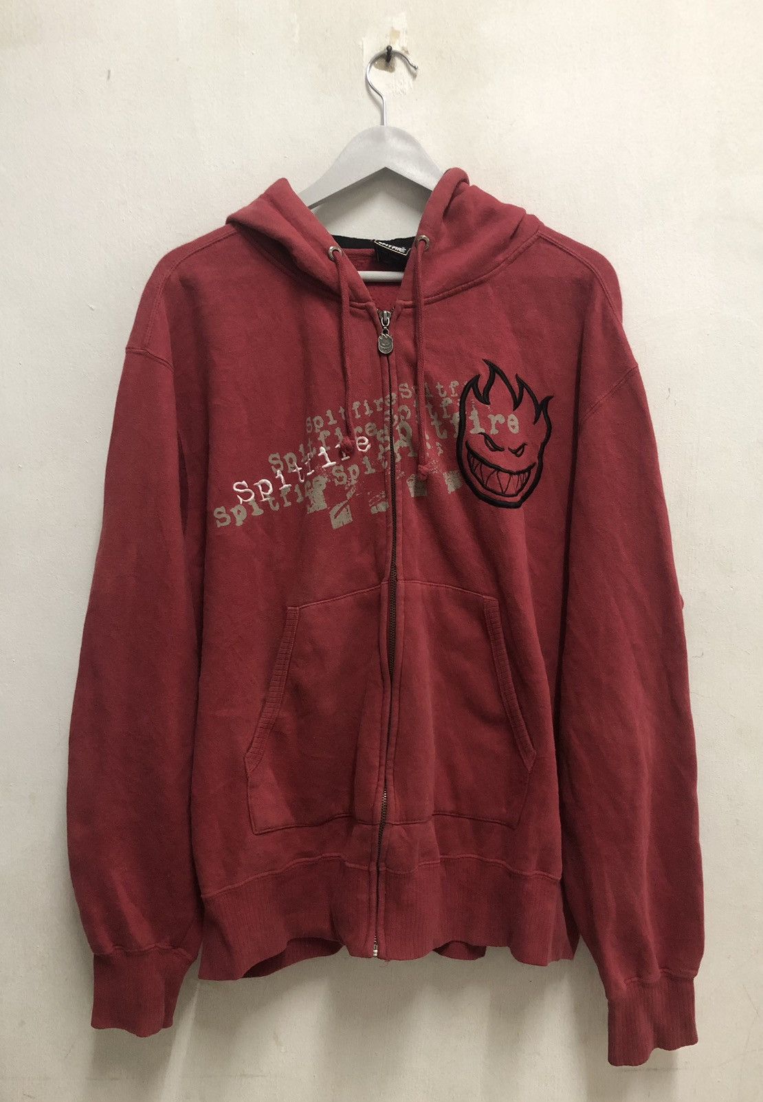 Spitfire × Vintage Vtg spitfire hoodie Size US XL / EU 56 / 4 - 1 Thumbnail