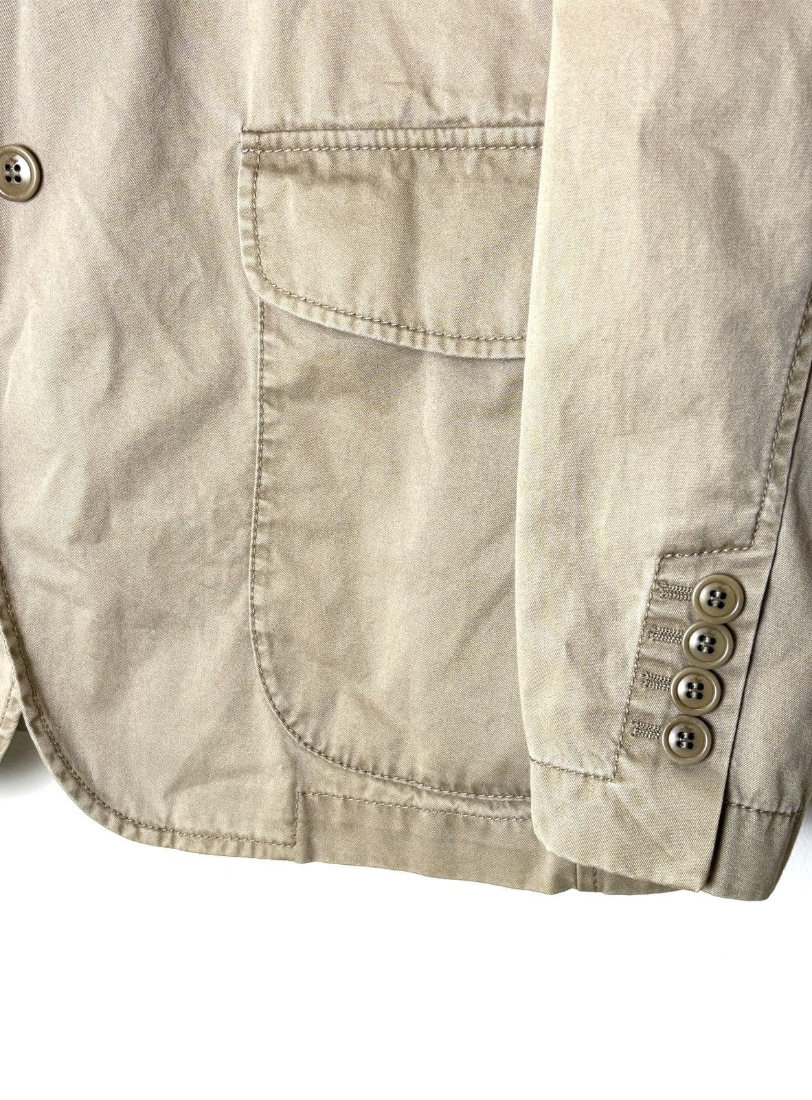 Fay Fay Utility Blazer Lambskin Leather Accent Jacket Size US M / EU 48-50 / 2 - 6 Thumbnail
